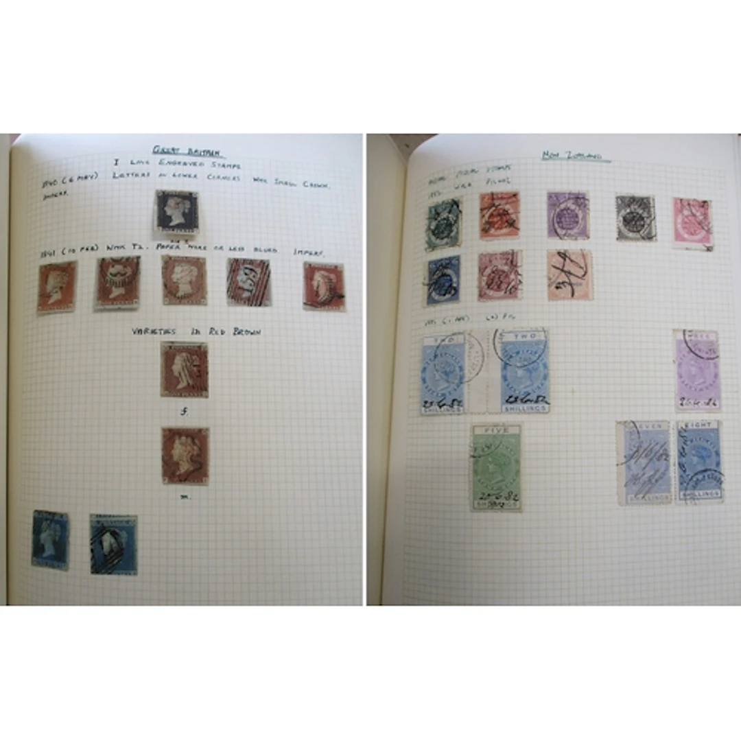 GB and BC early to modern M/U coln in 13 Viking albs, incl Q...