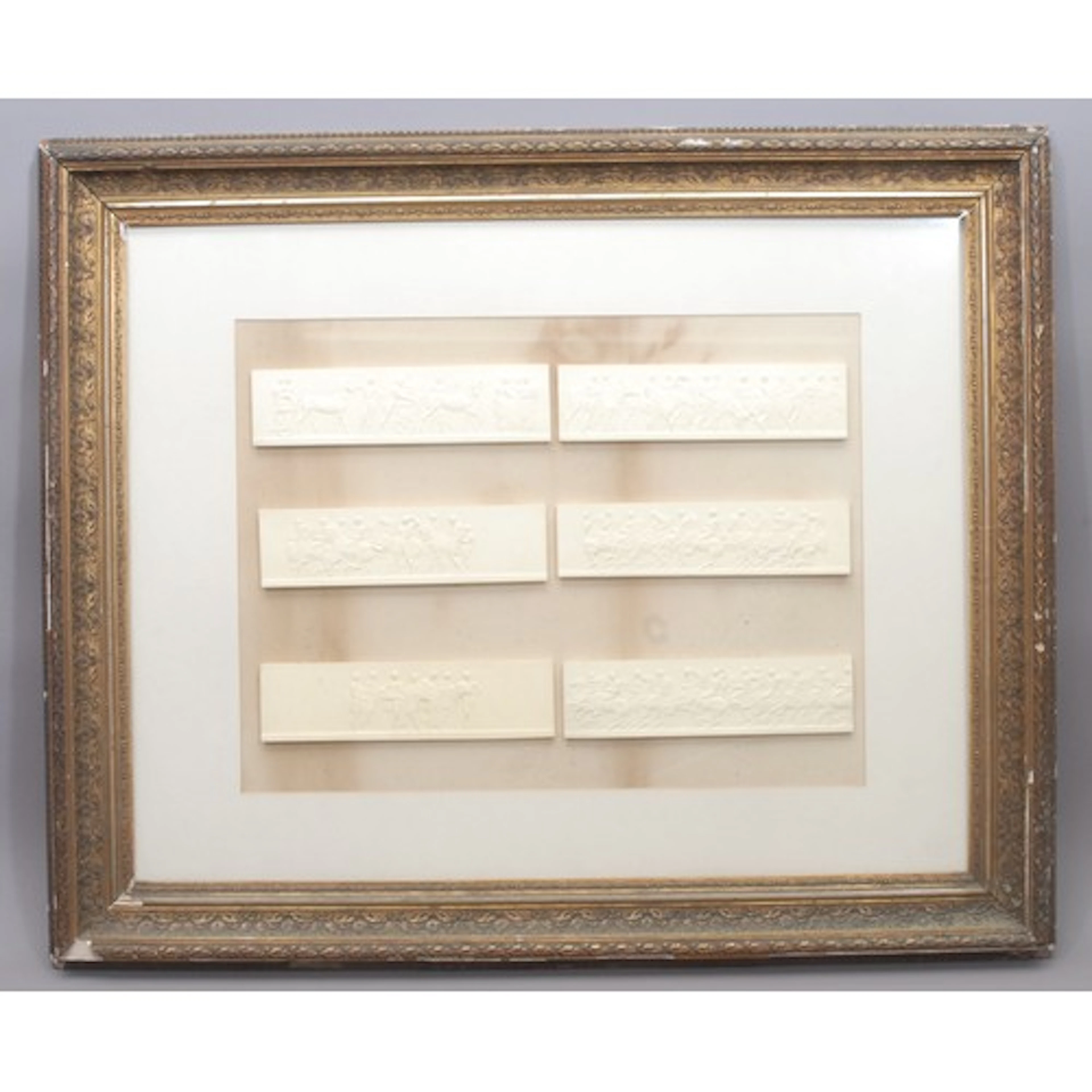 Elgin Marbles - an arrangement of six plaster cast plaques o...