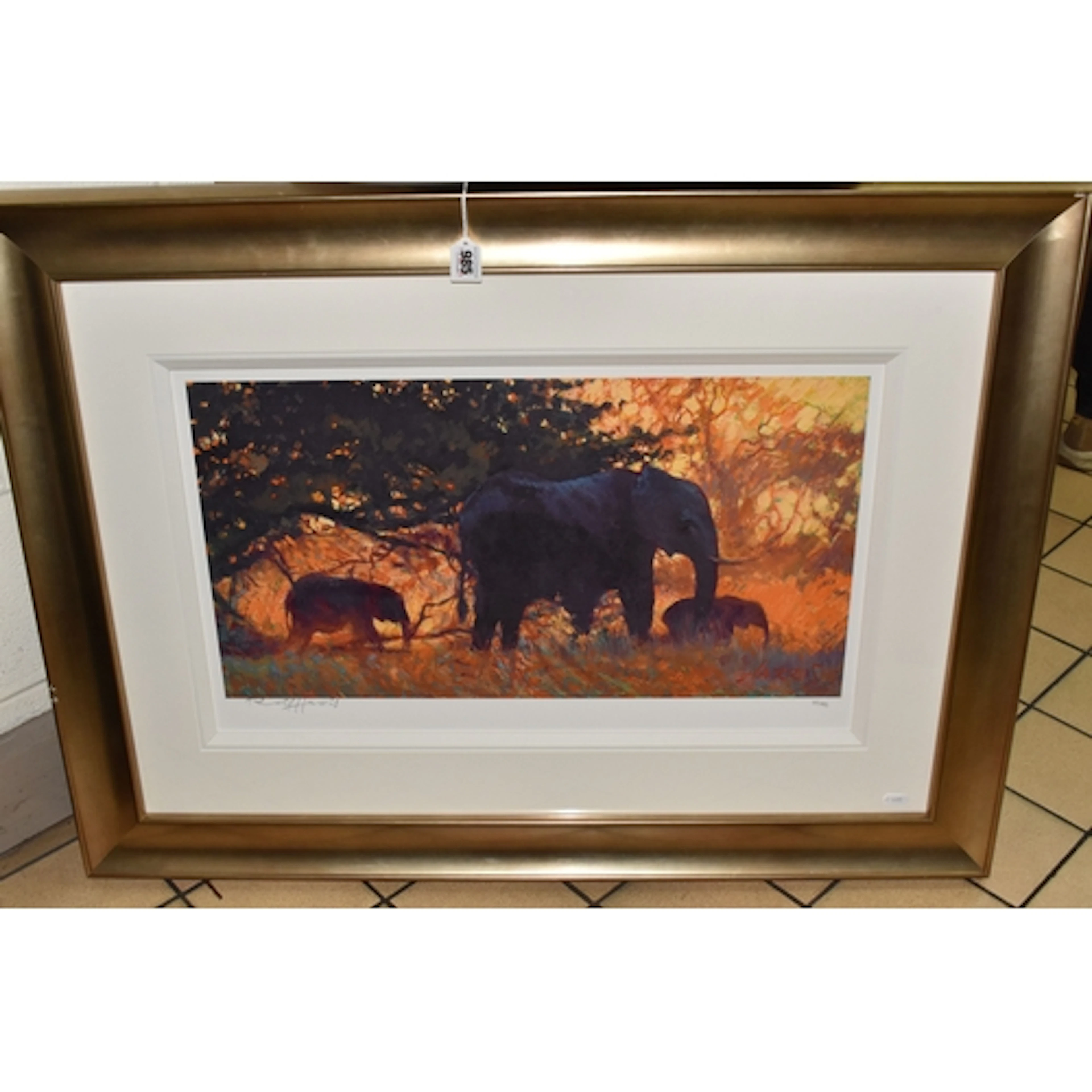 ROLF HARRIS (AUSTRALIAN 1930-2023)) 'BACKLIT GOLD' a limited...
