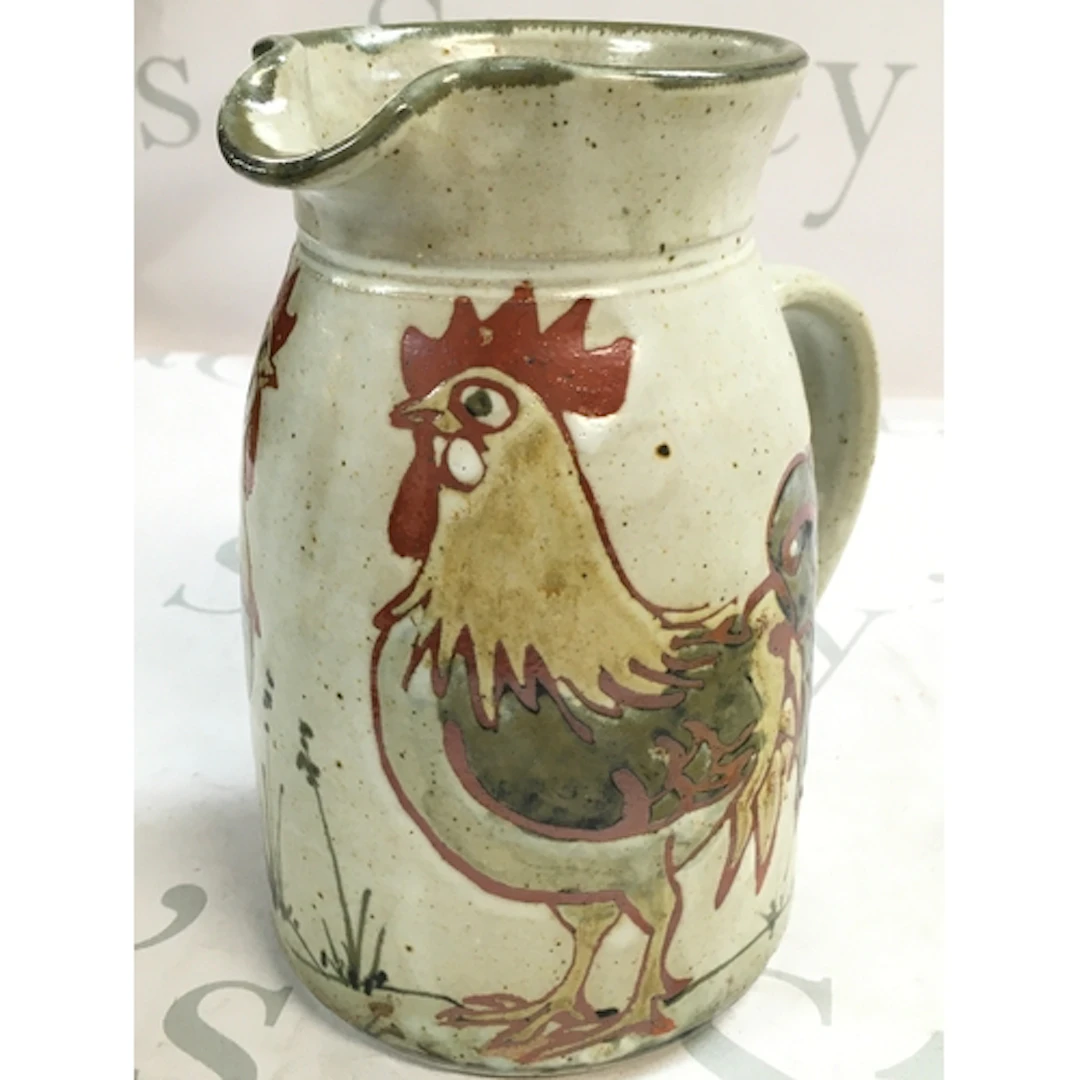 Colin Kelley jug, studio pottery 19cm tall