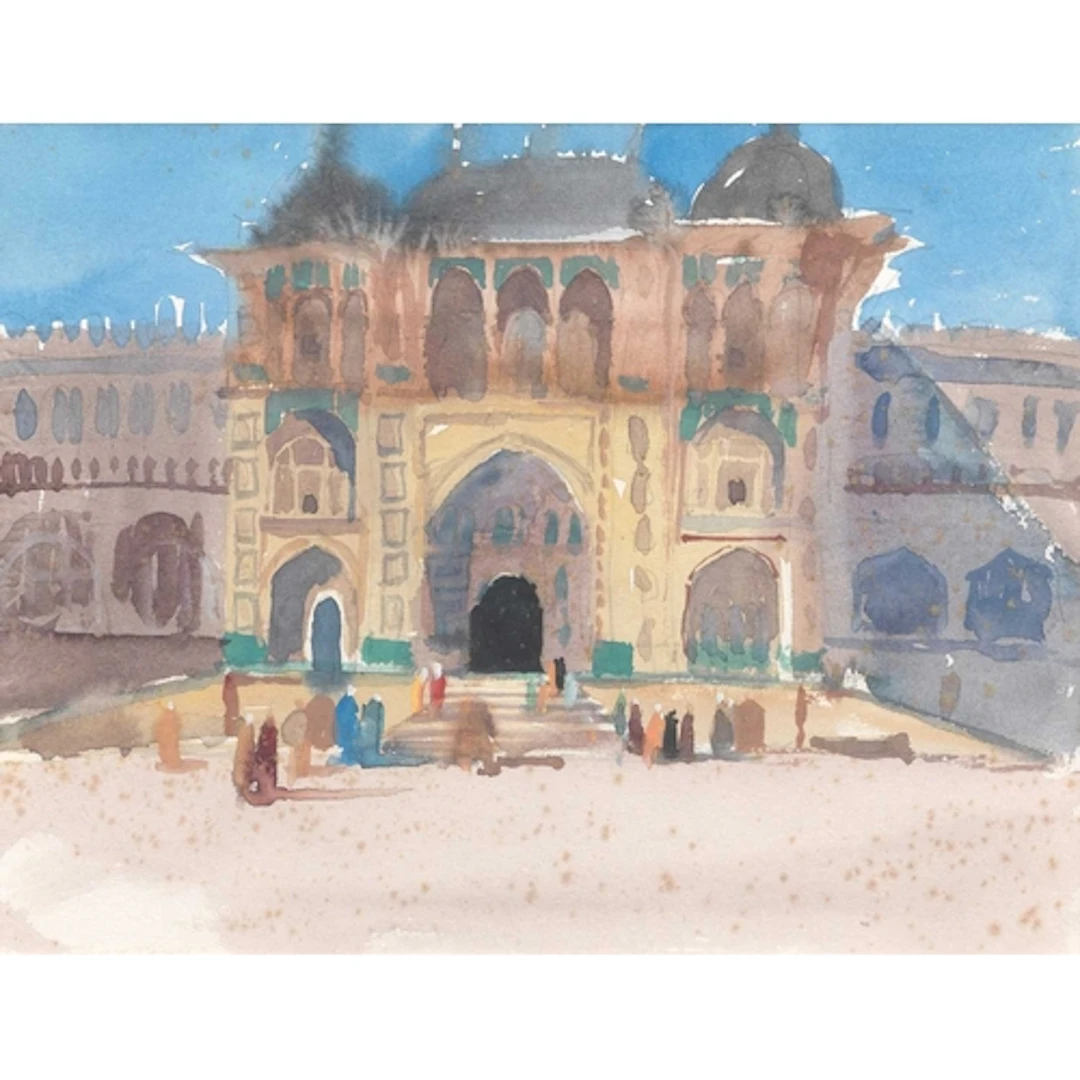 § John MILLER (1931-2002) India Gouache, stamp signed, furth...