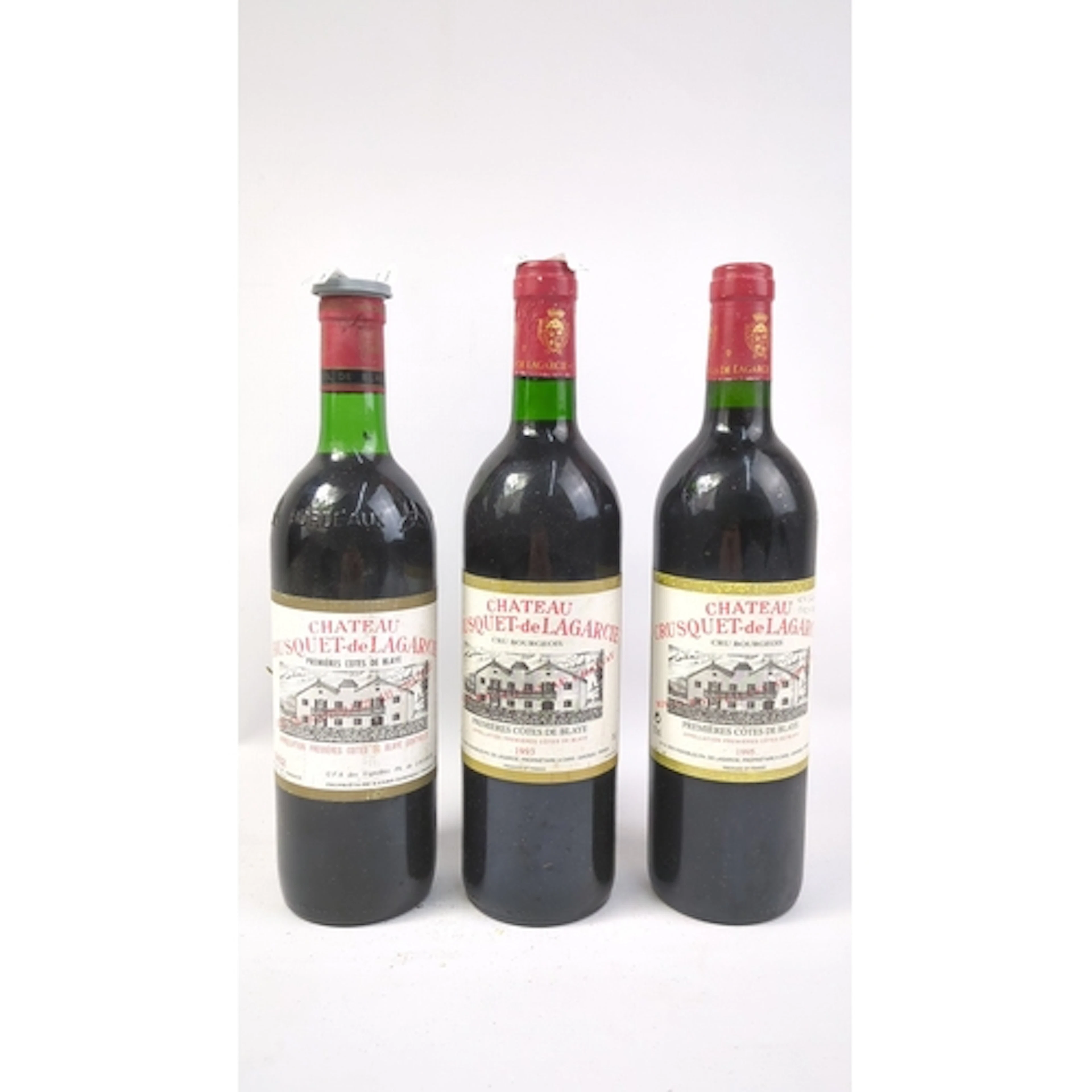 3 x bottles of Château Crusquet-de-Lagarcie, Premi&egr...