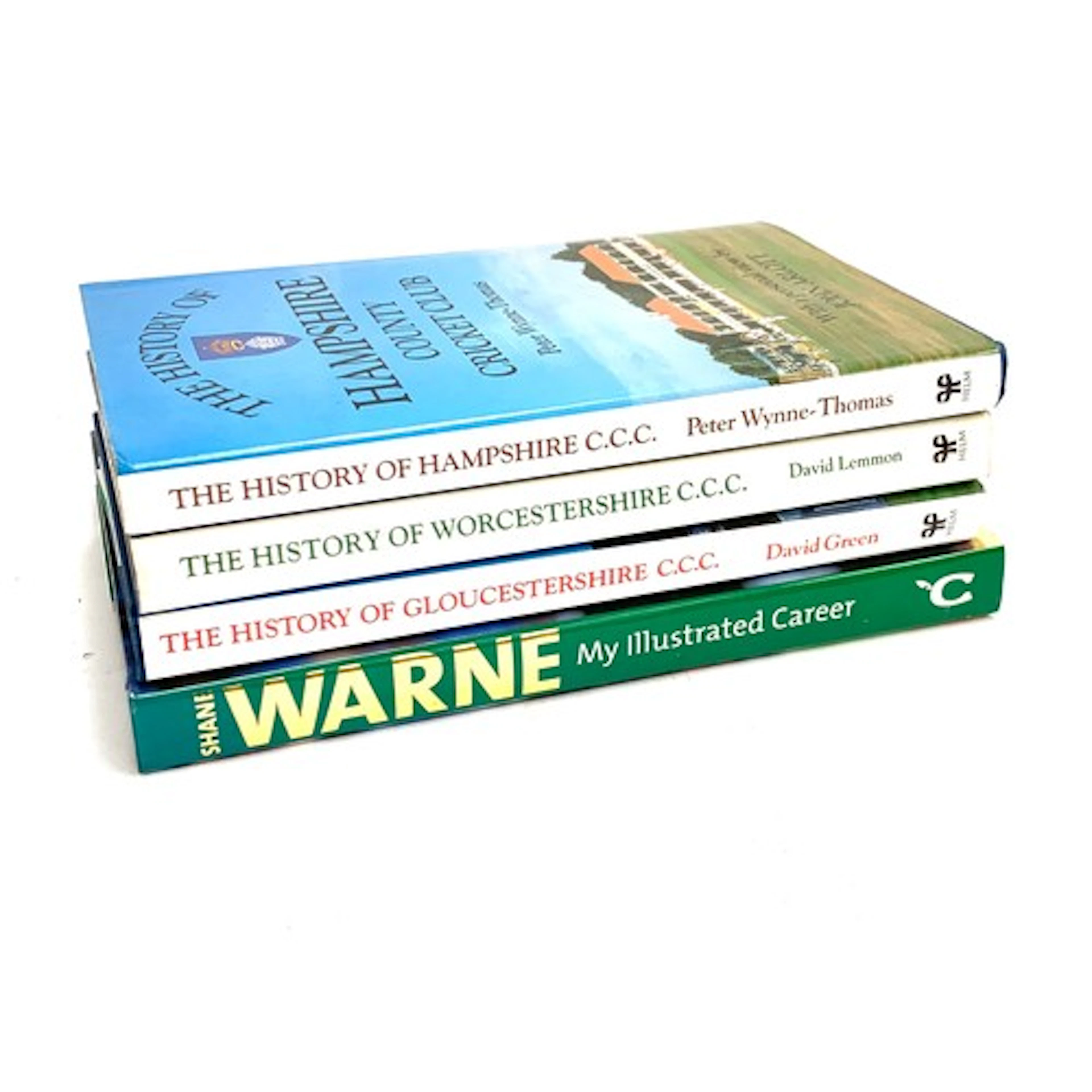 BOOKS, CRICKET WITH MANY SIGNATURES. Three books published b...