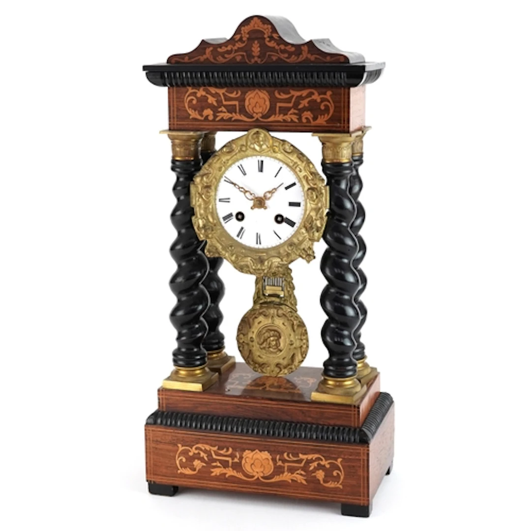 19th century Japy Frères French Napoleon III Portico barley ...