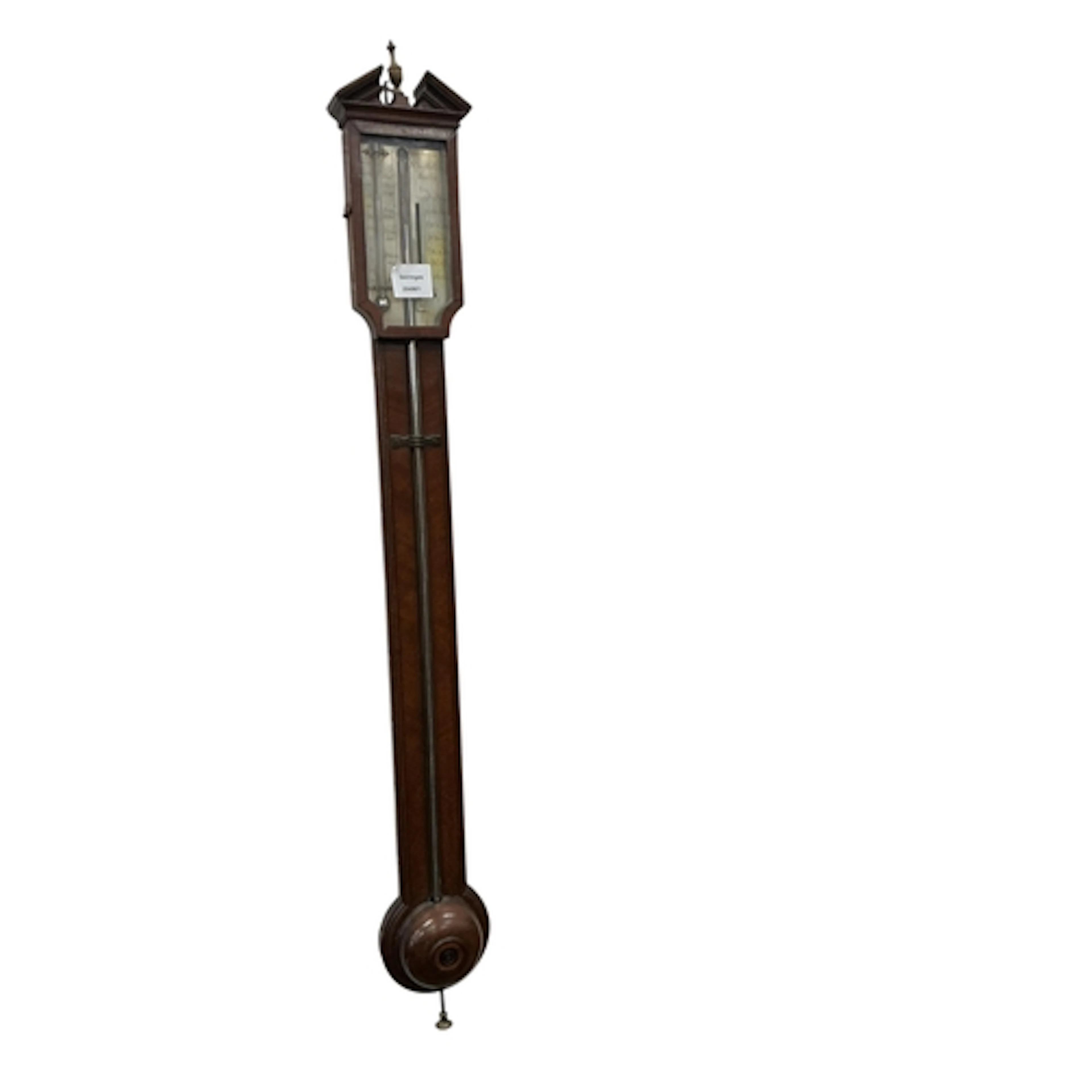 An early 19th century mahogany stick barometer by M. Ronketi...