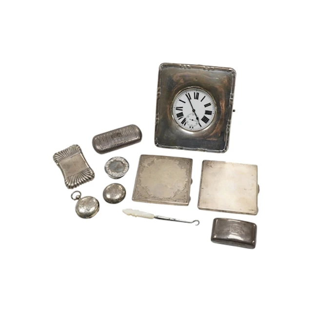 A George III ribbed silver snuff box by Joseph Wilmore, Birm...