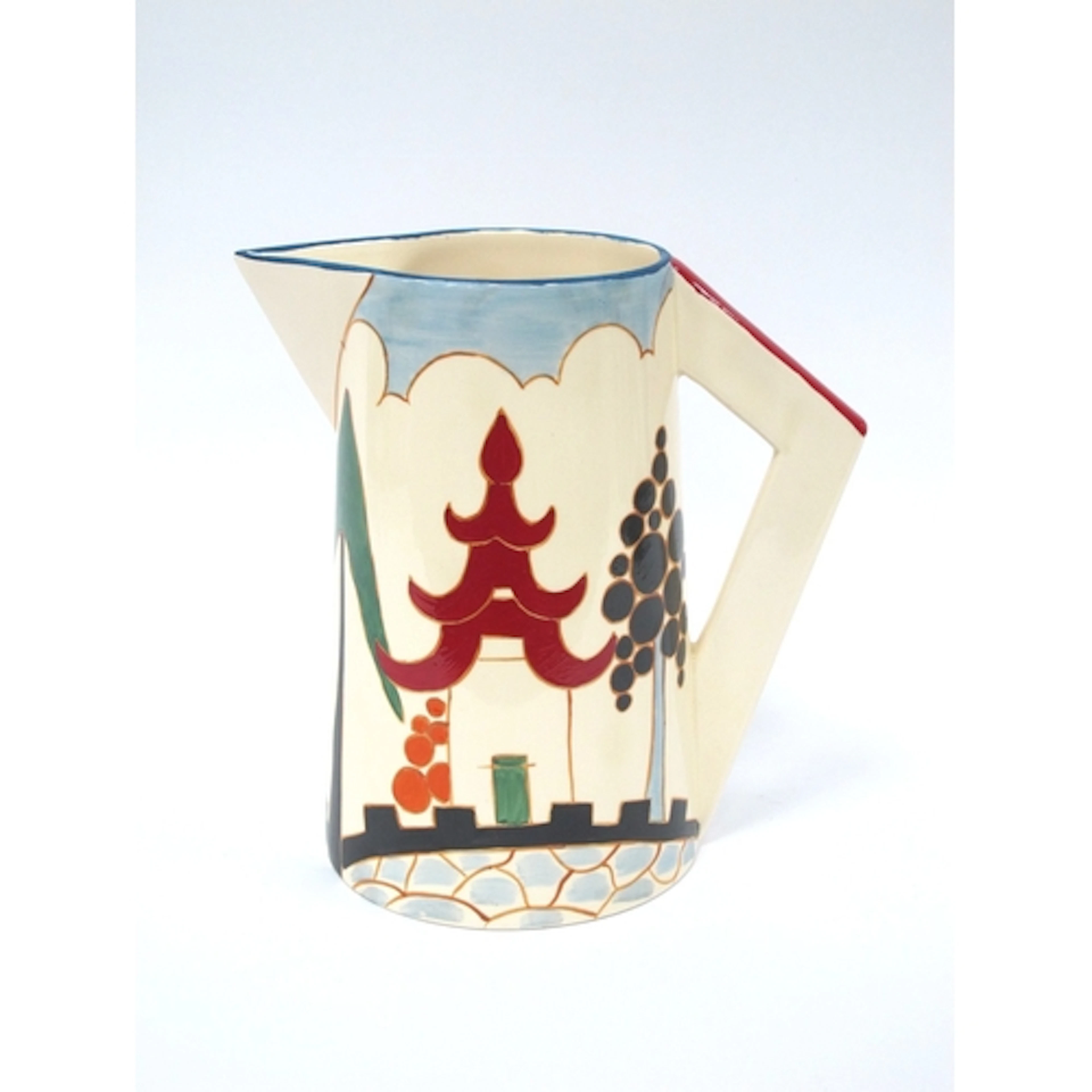 Wedgwood Clarice Cliff 'Kew Conical Jug', limited edition of...