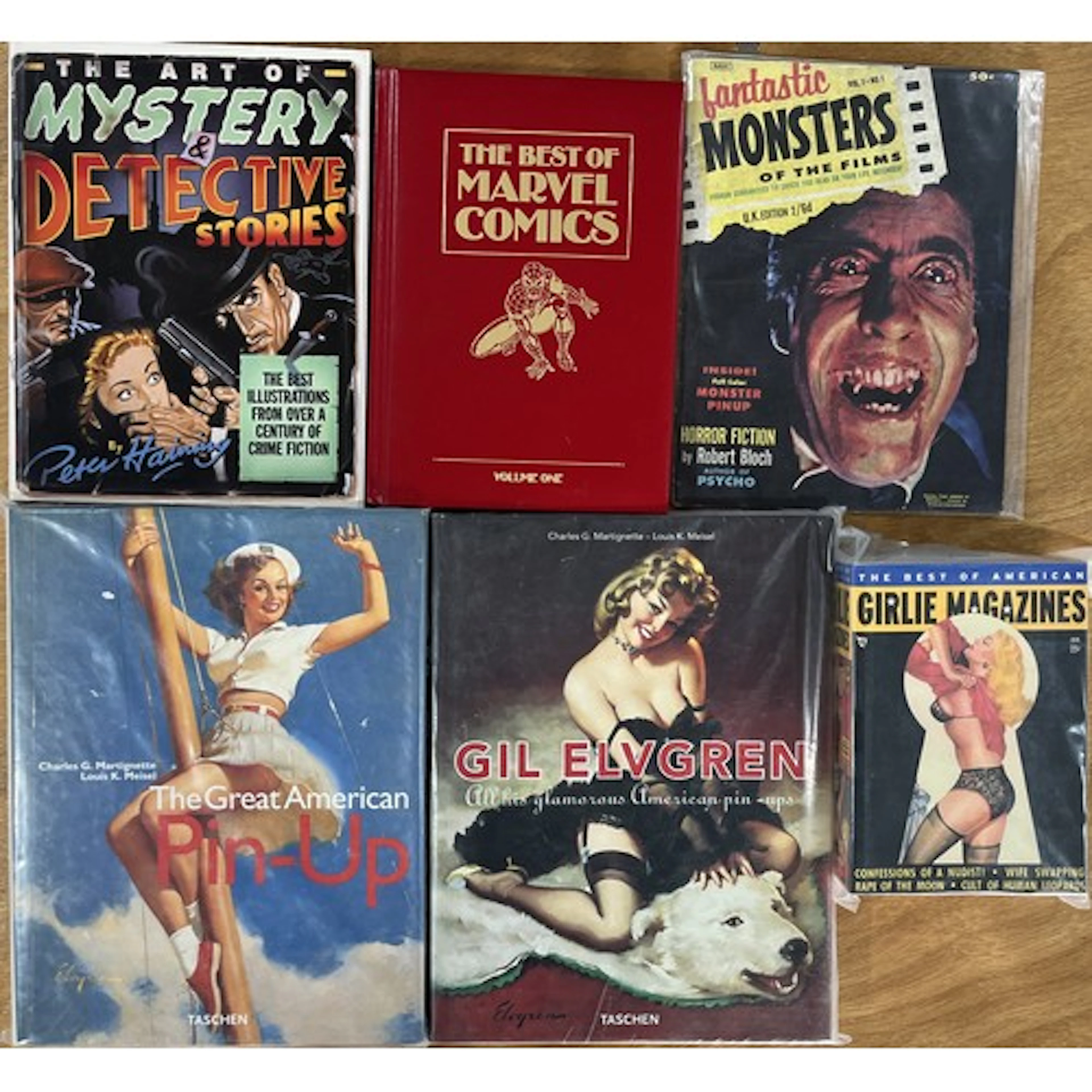Vintage comics and books: including Charles G. Martignette a...
