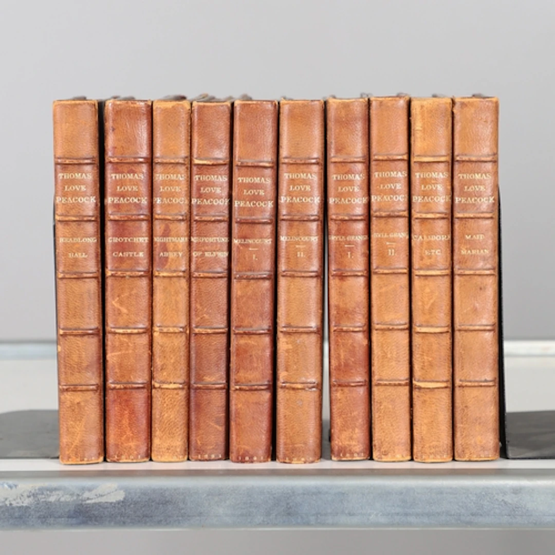 THOMAS LOVE PEACOCK. The Novels of, 10 Volumes, 1891. Thomas...