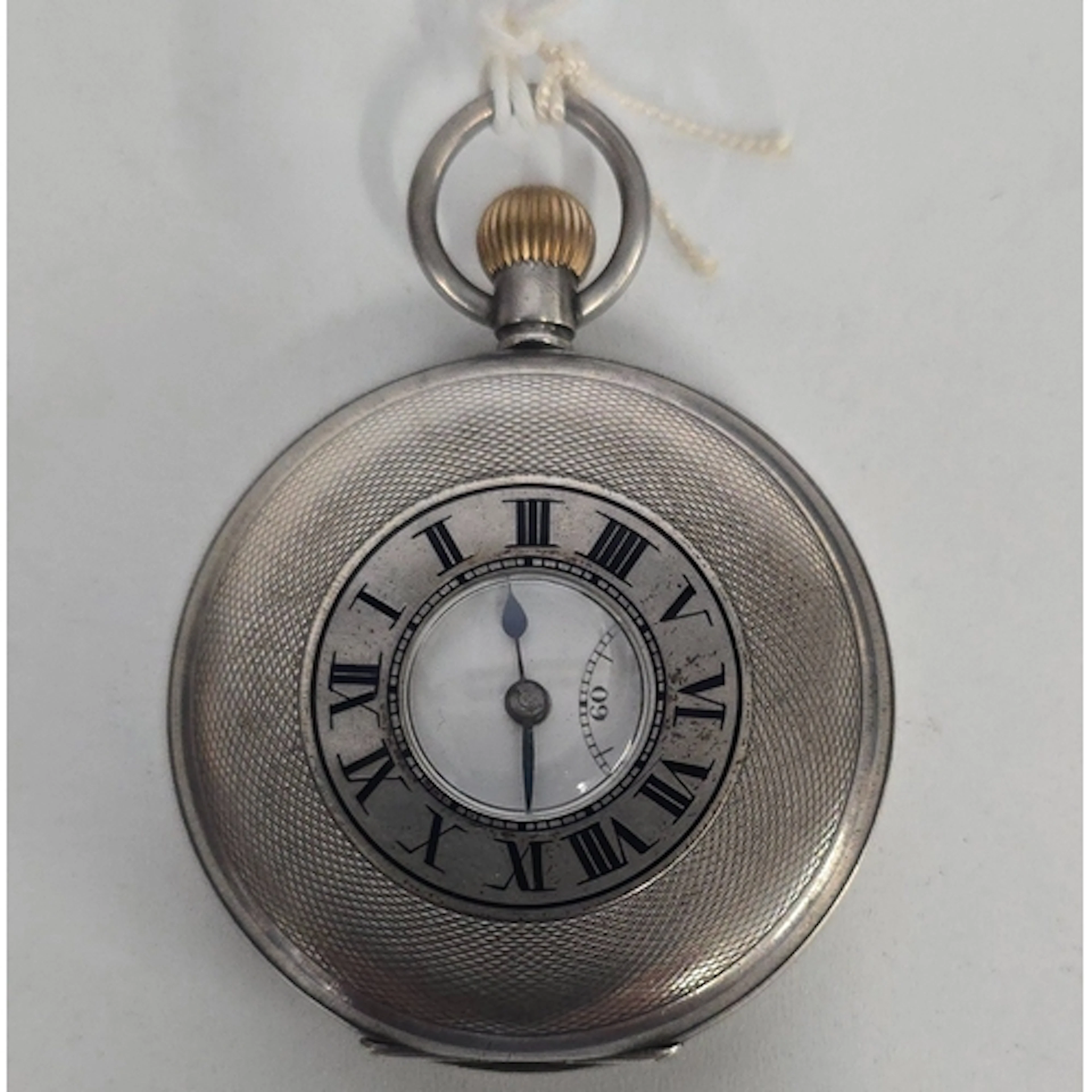 A Swiss 925 silver cased Half-Hunter pocket watch, circa 192...