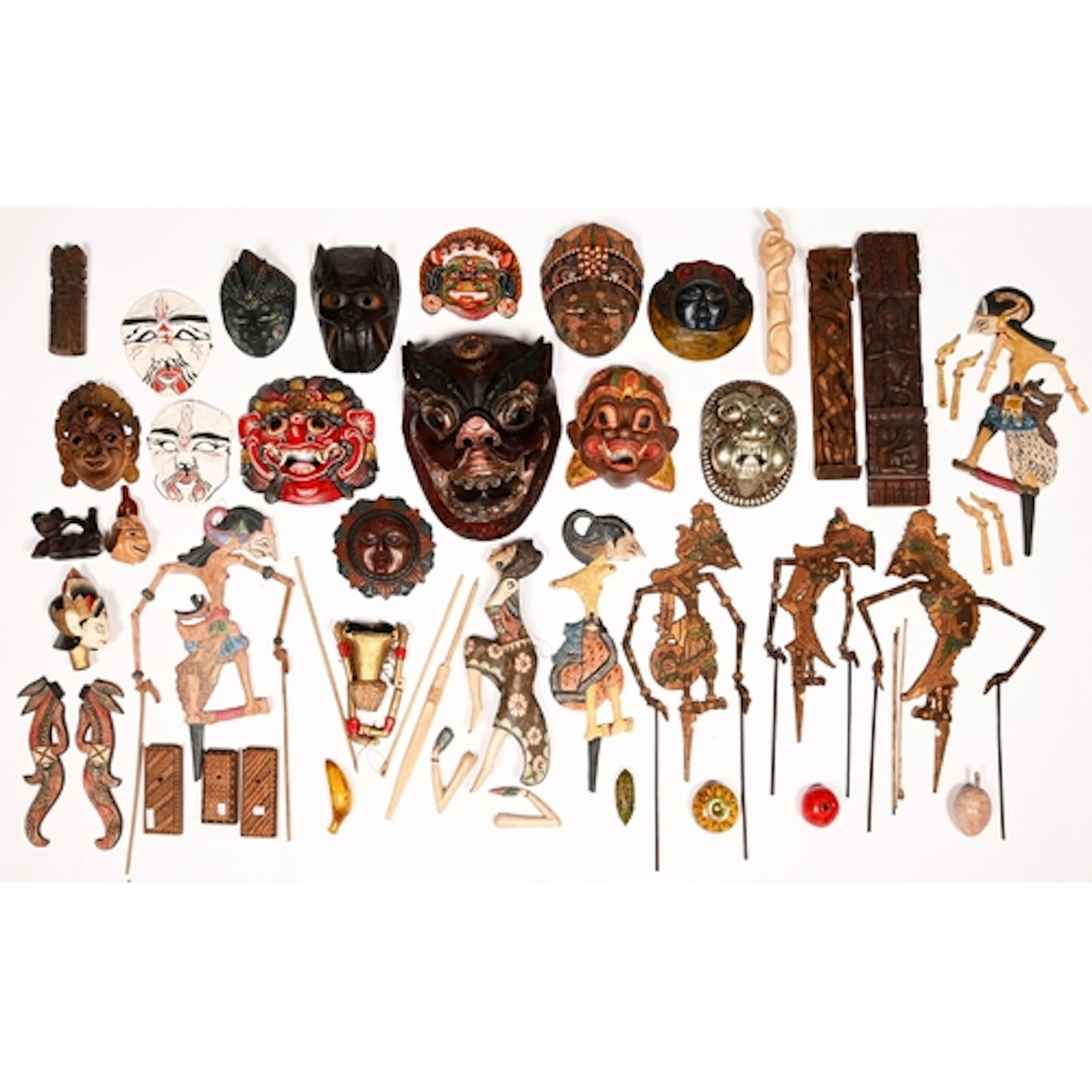 Tribal art. A Tibetan silver coloured metal and brass mounte...