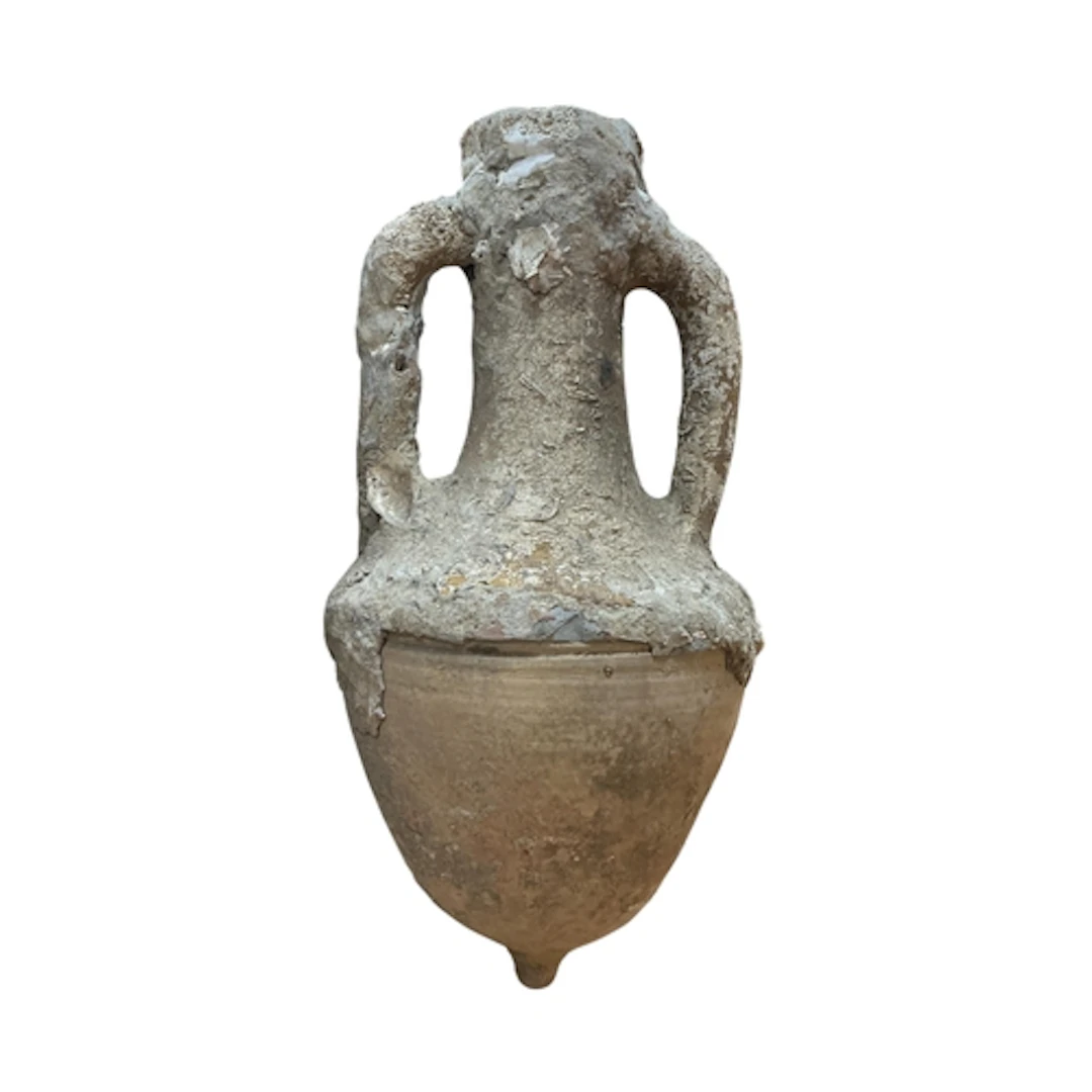 A Roman terracotta shipwreck amphora, height 54cm.