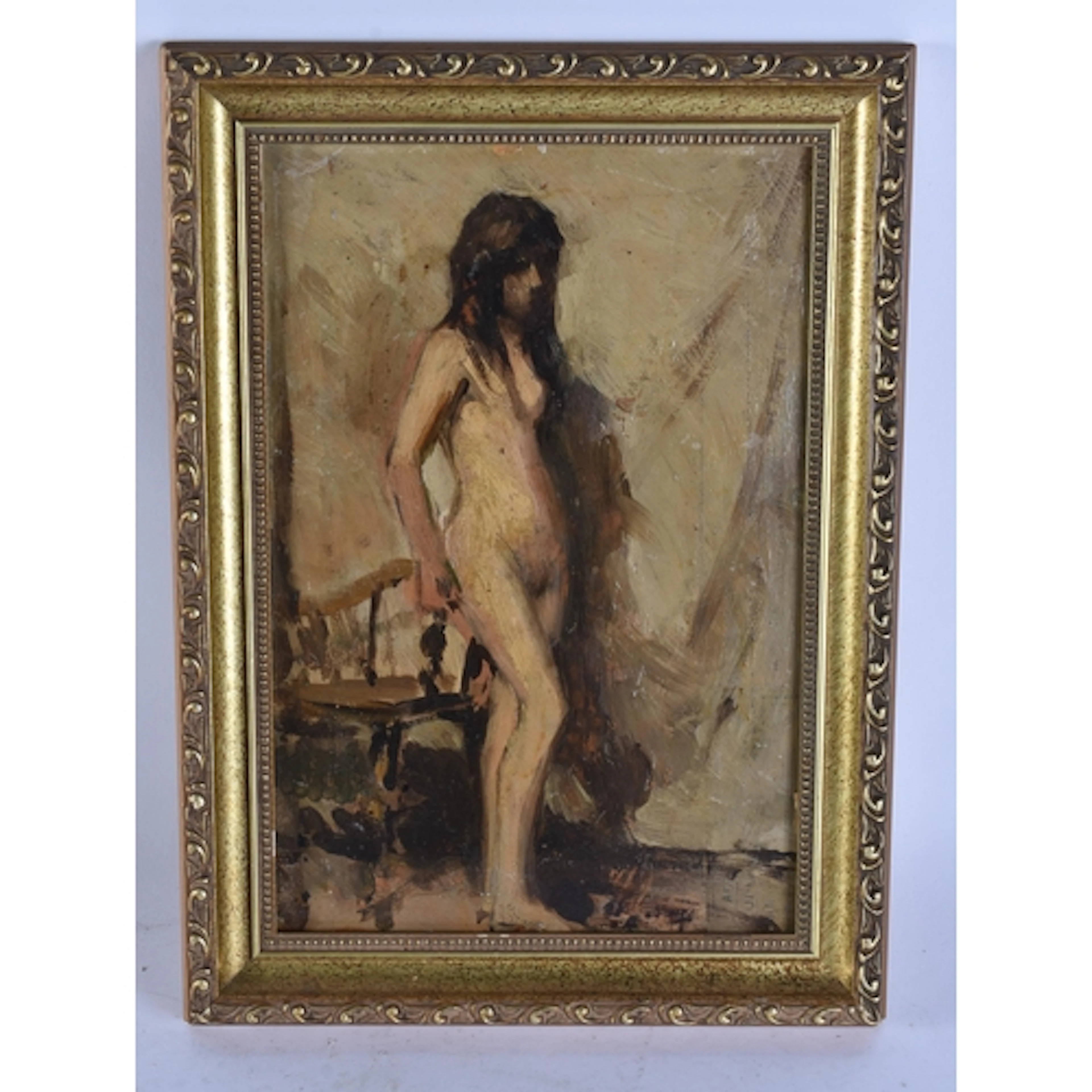 Attributed to Walter Richard Sickert (1860-1942) Oil on card...