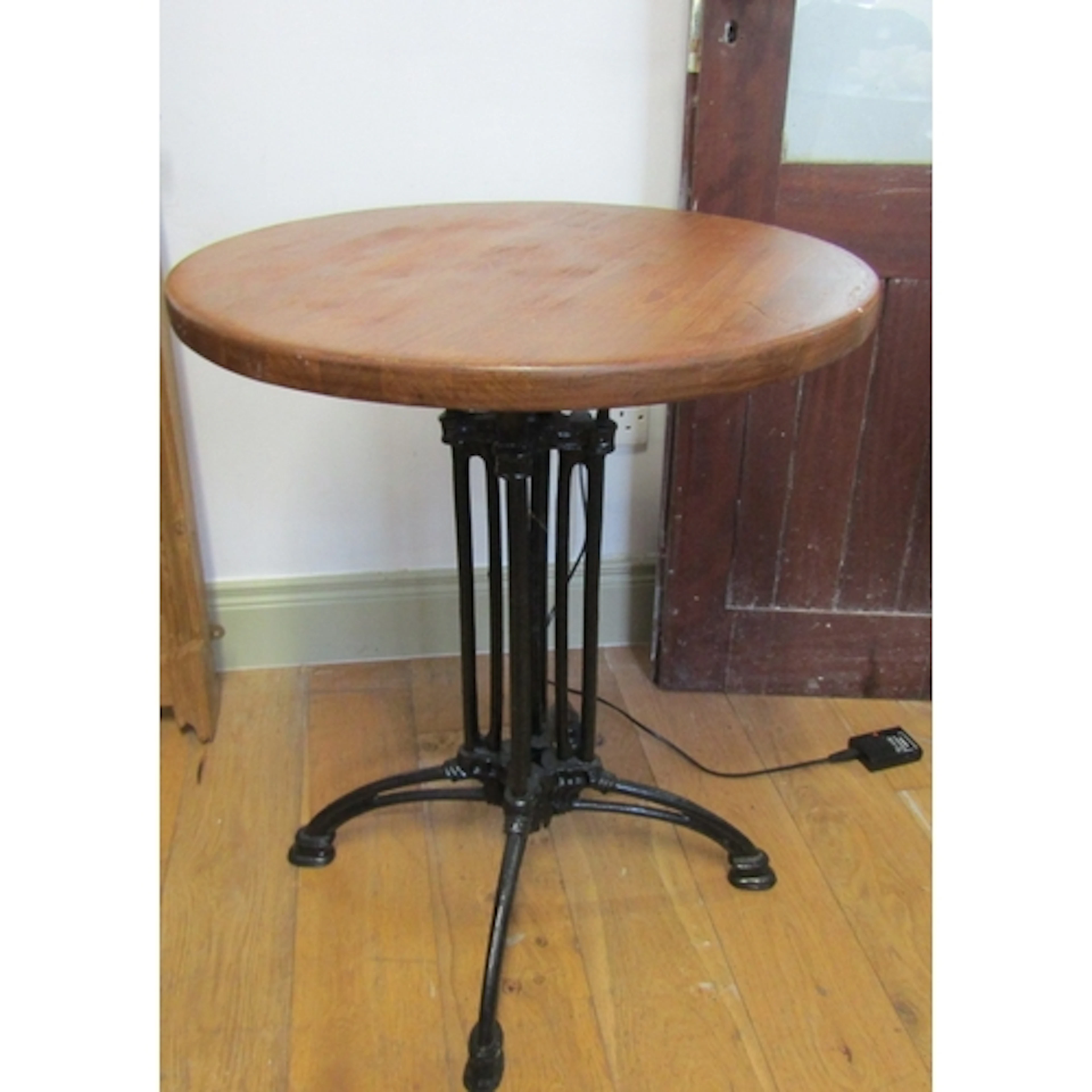 Wrought Metal Base Circular Form Occasional or Bar Table Sou...