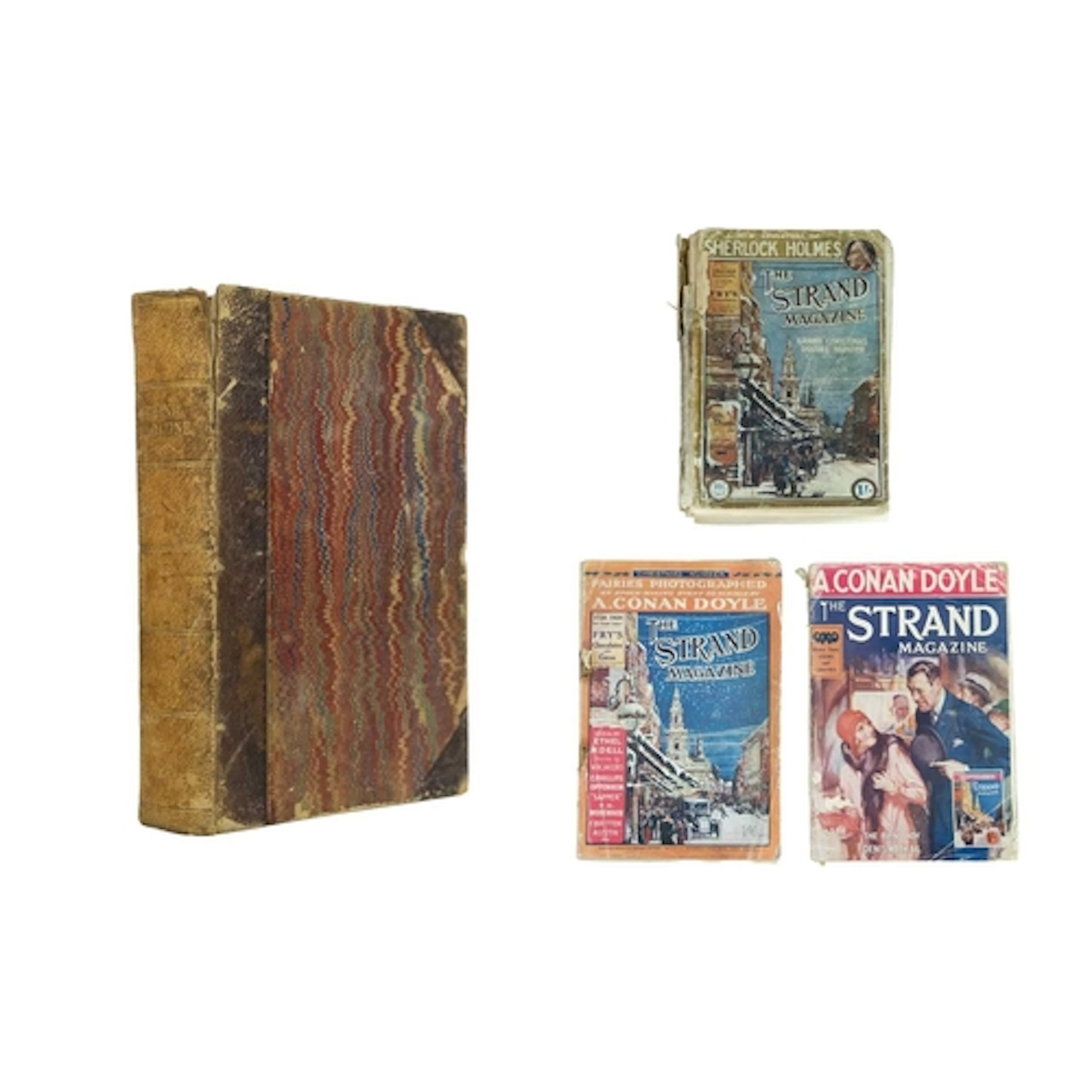 Arthur Conan Doyle Three issues of the Strand Magazine, in o...