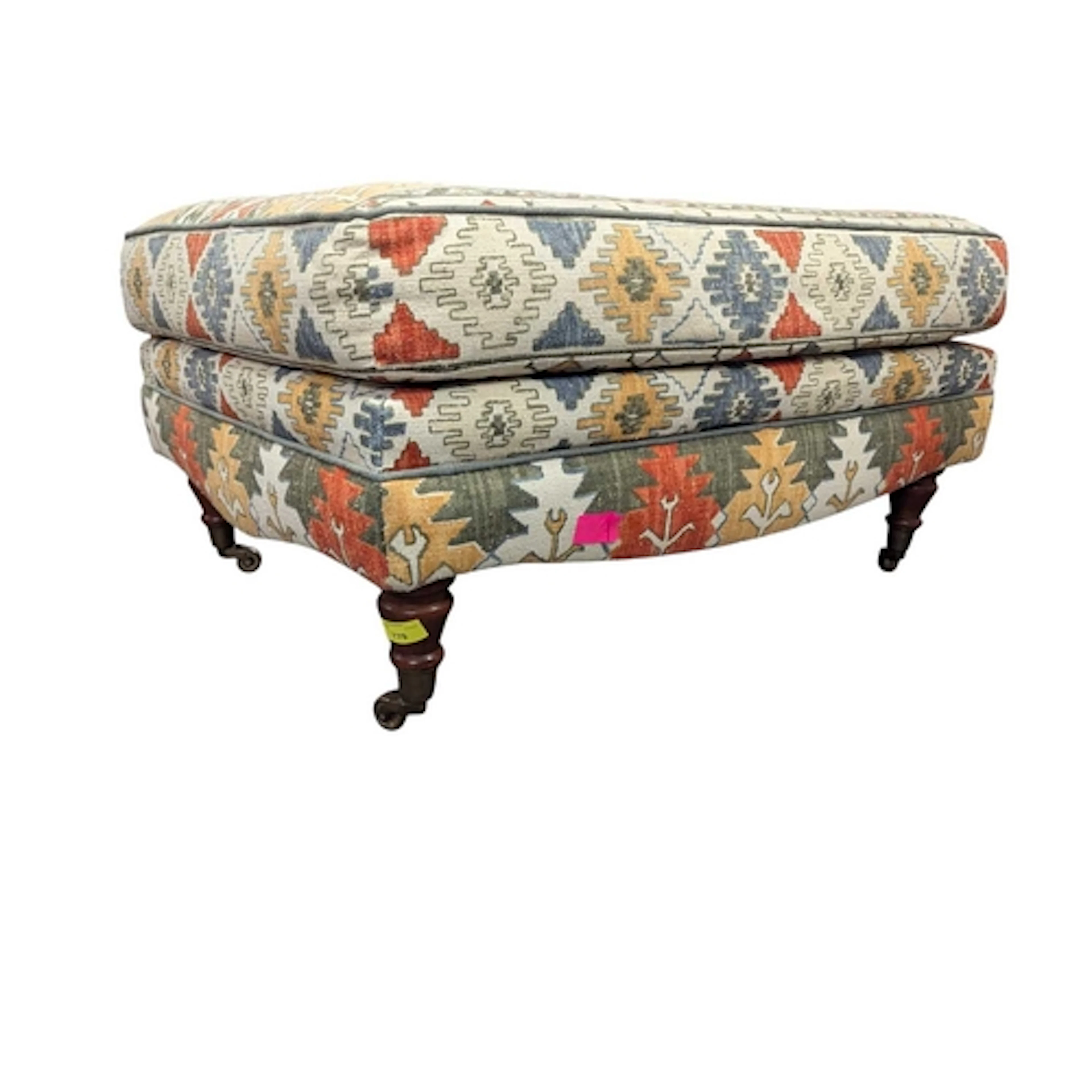 A 20th century Victorian Revival footstool / ottoman. The fo...