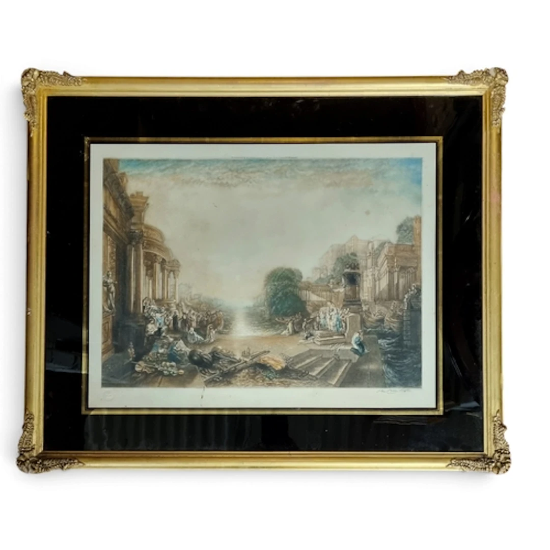 A good set of three 19th Century coloured artist proof Print...