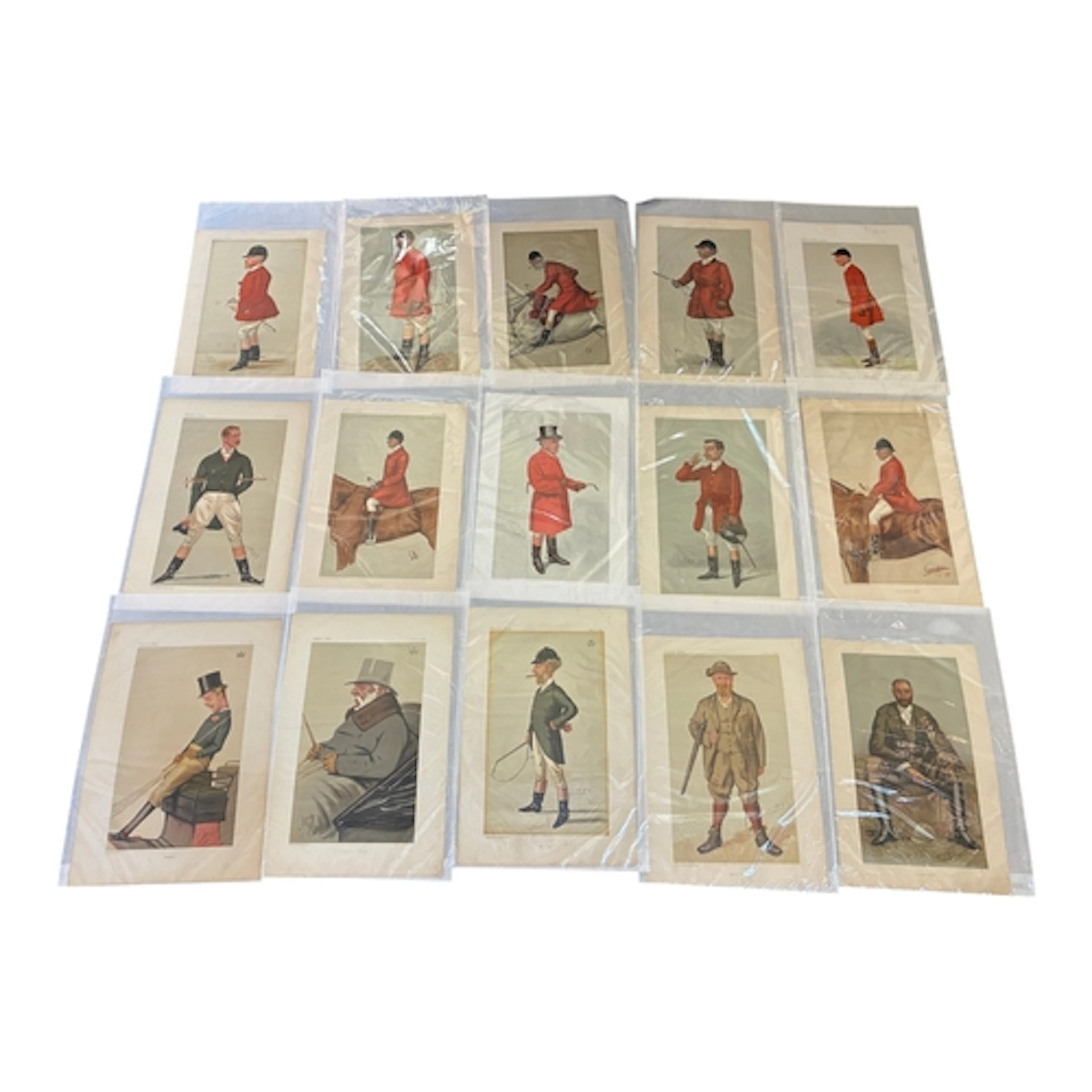 Twenty-Five Vanity Fair (1869-1914) prints of rural sports i...