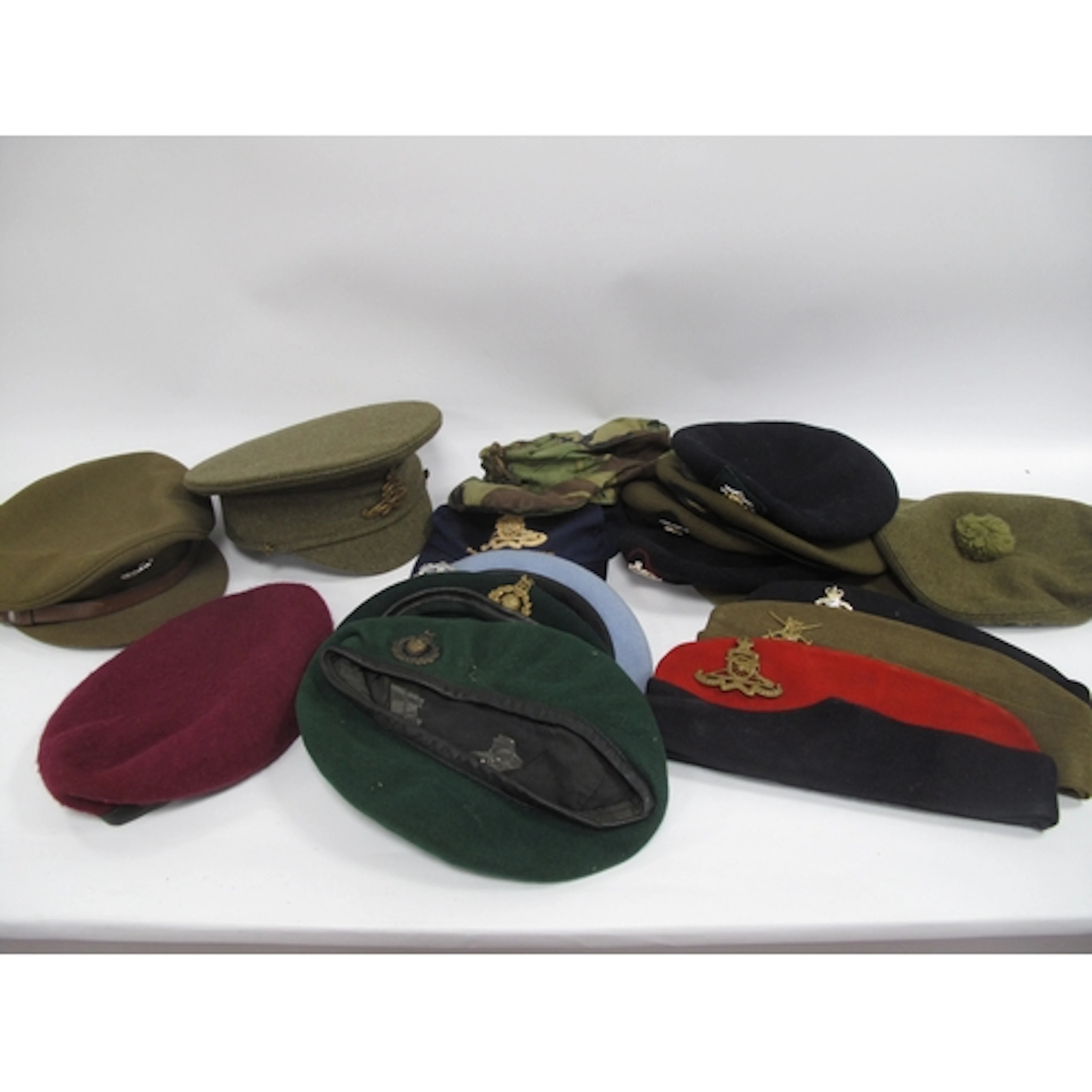 British Military Headwear comprising Officers and other Rank...