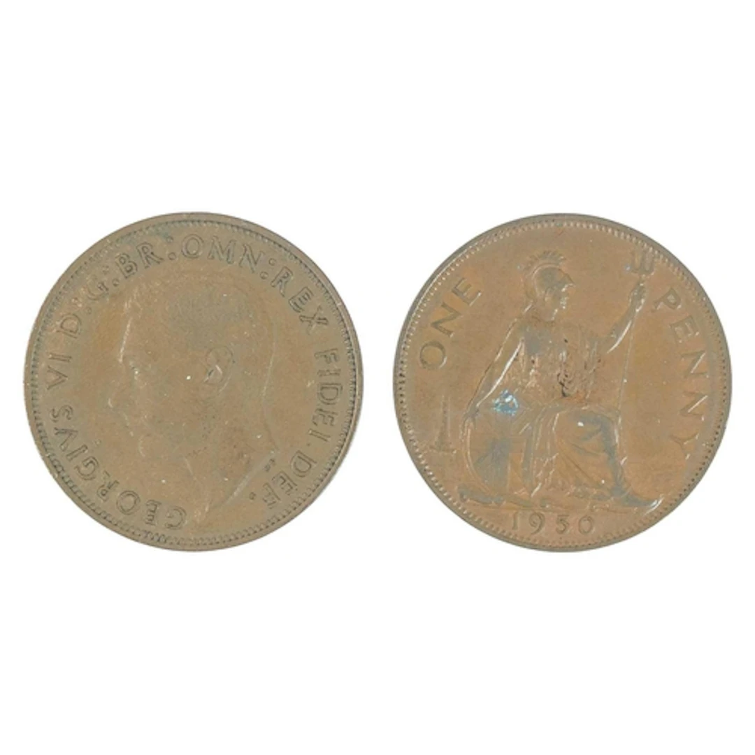 Great Britain 1950 and 1951 Pennies. Two key date pennies in...