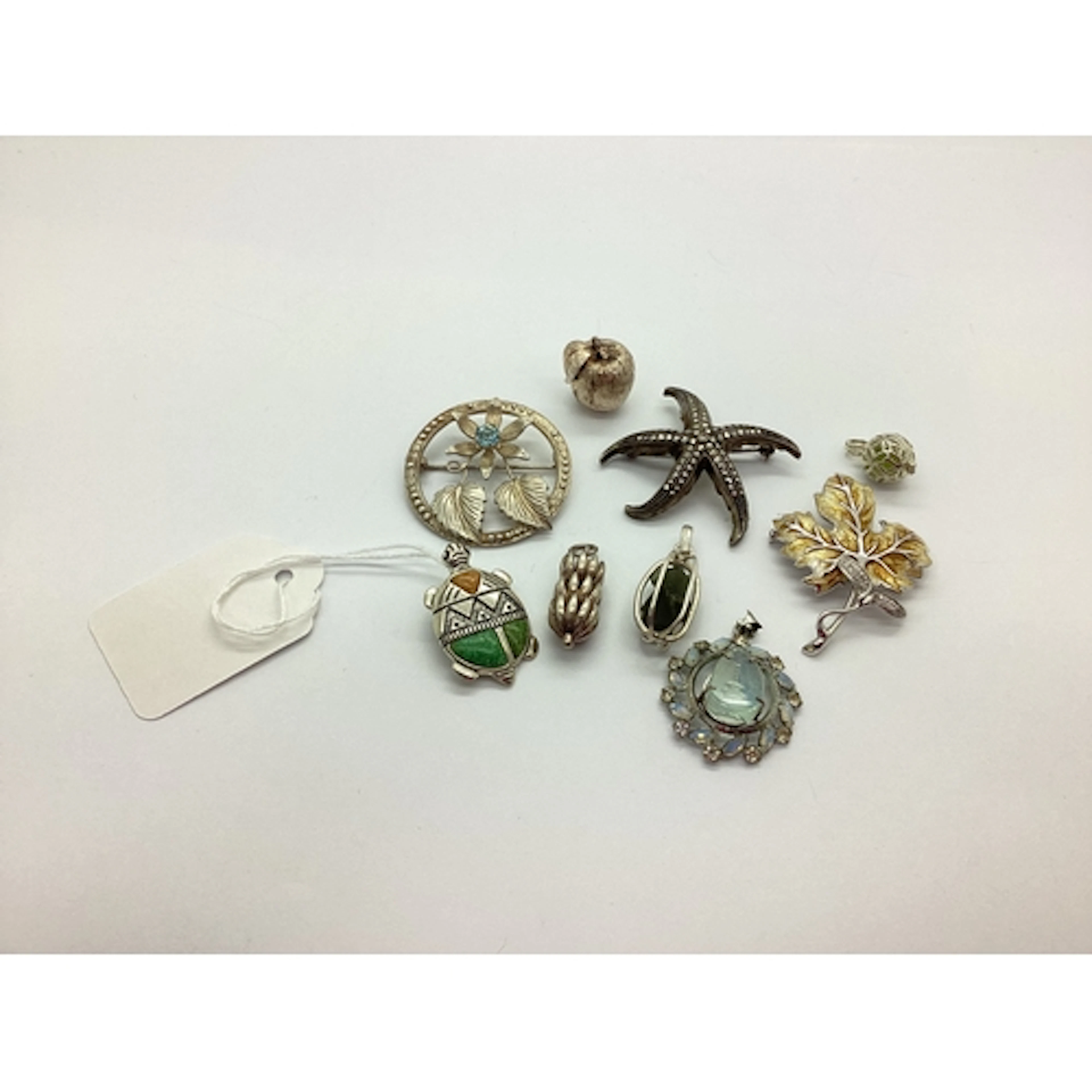 A Collection of "925" and Other Brooches, including a Edinbu...