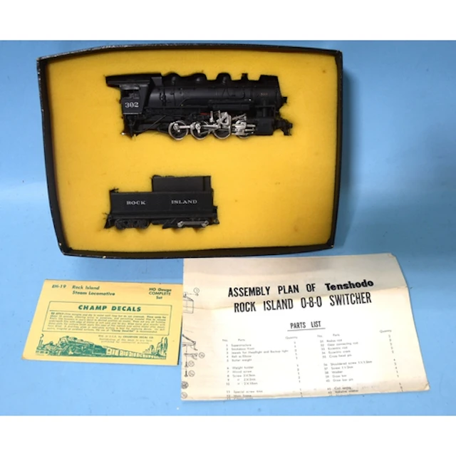 Tenshodo, HO gauge, EH-19 Rock Island 0-8-0 locomotive RN302...