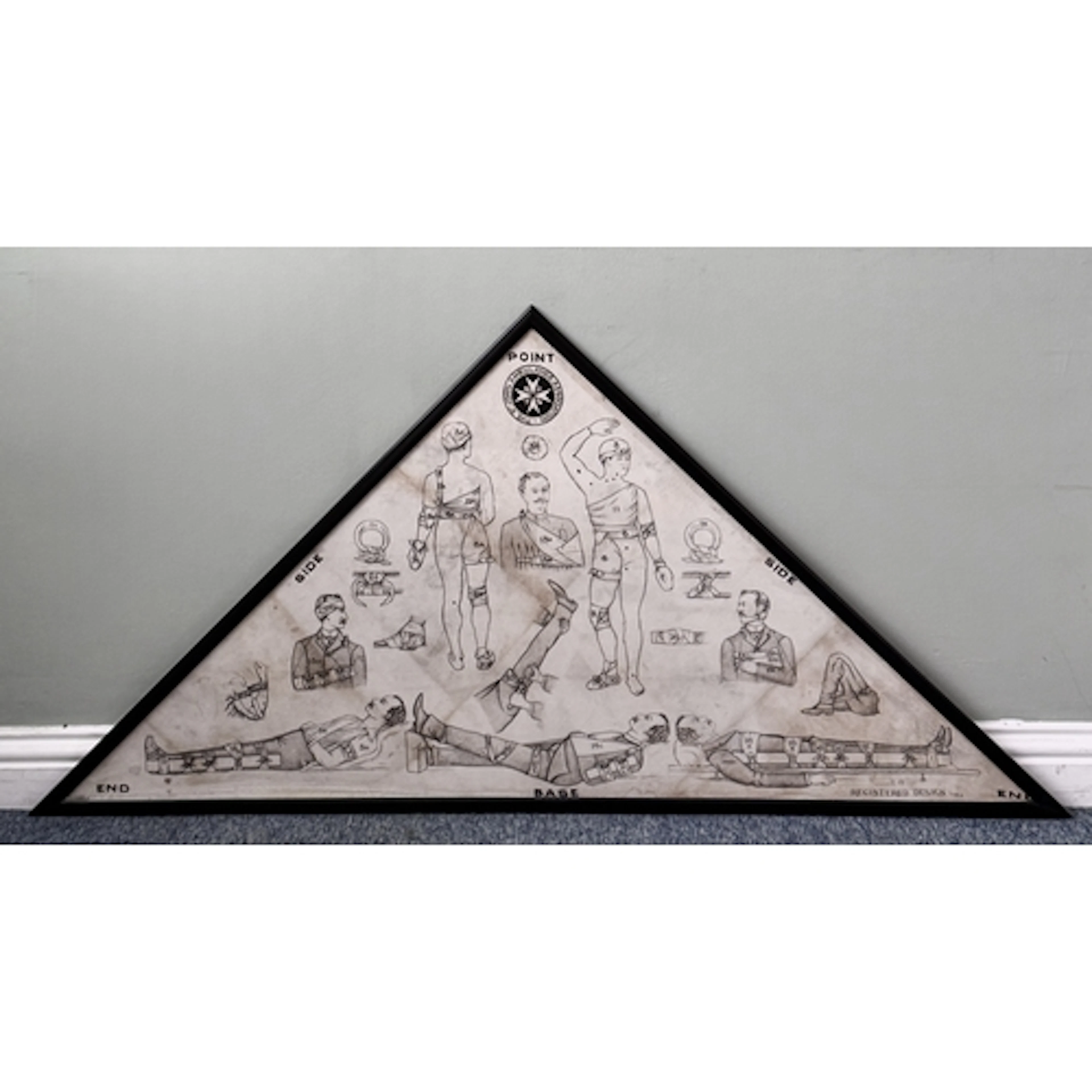 A WW1 period St John Ambulance Association printed triangula...
