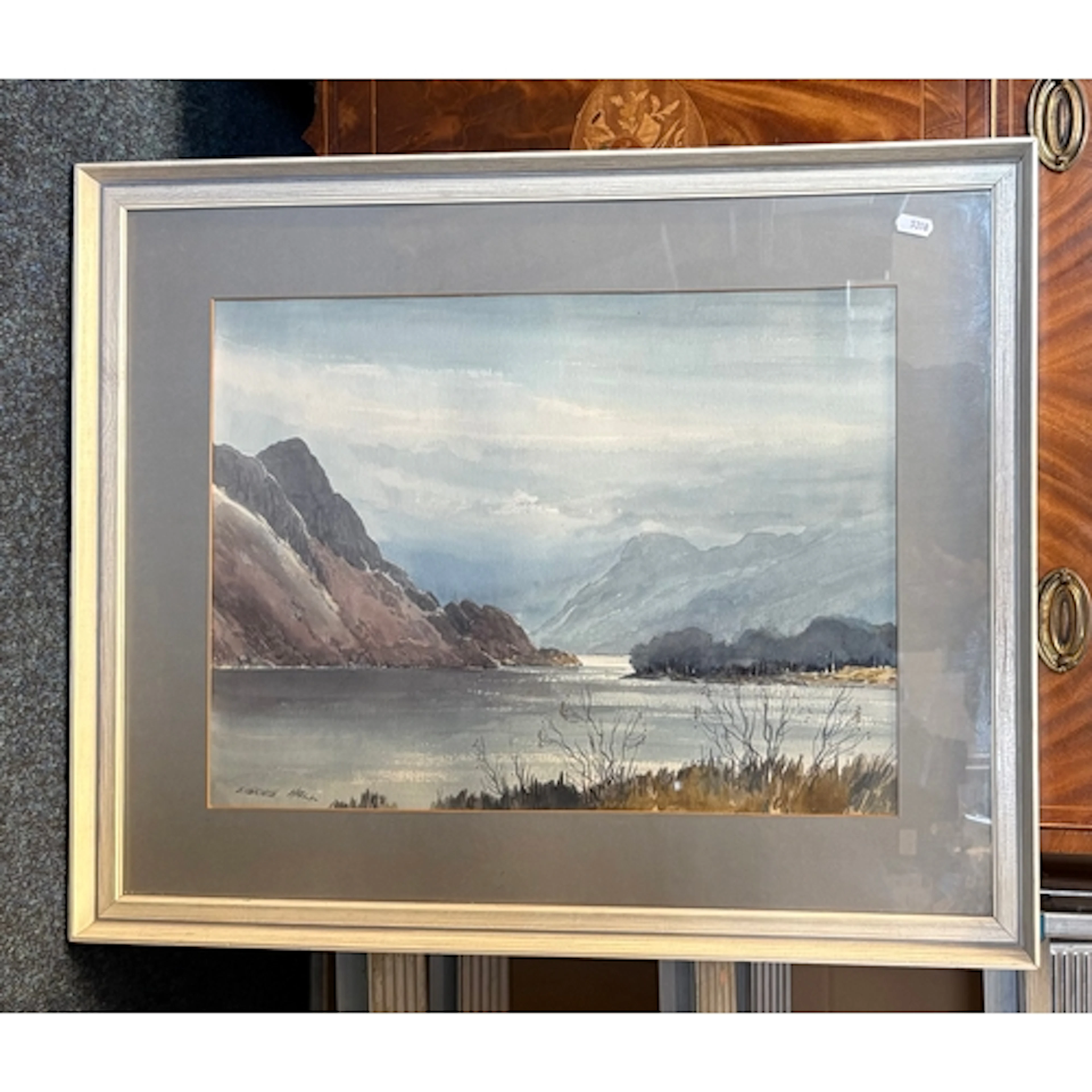 EDWIN GRIEG HALL (1929-2017): watercolour 'Ullswater from un...
