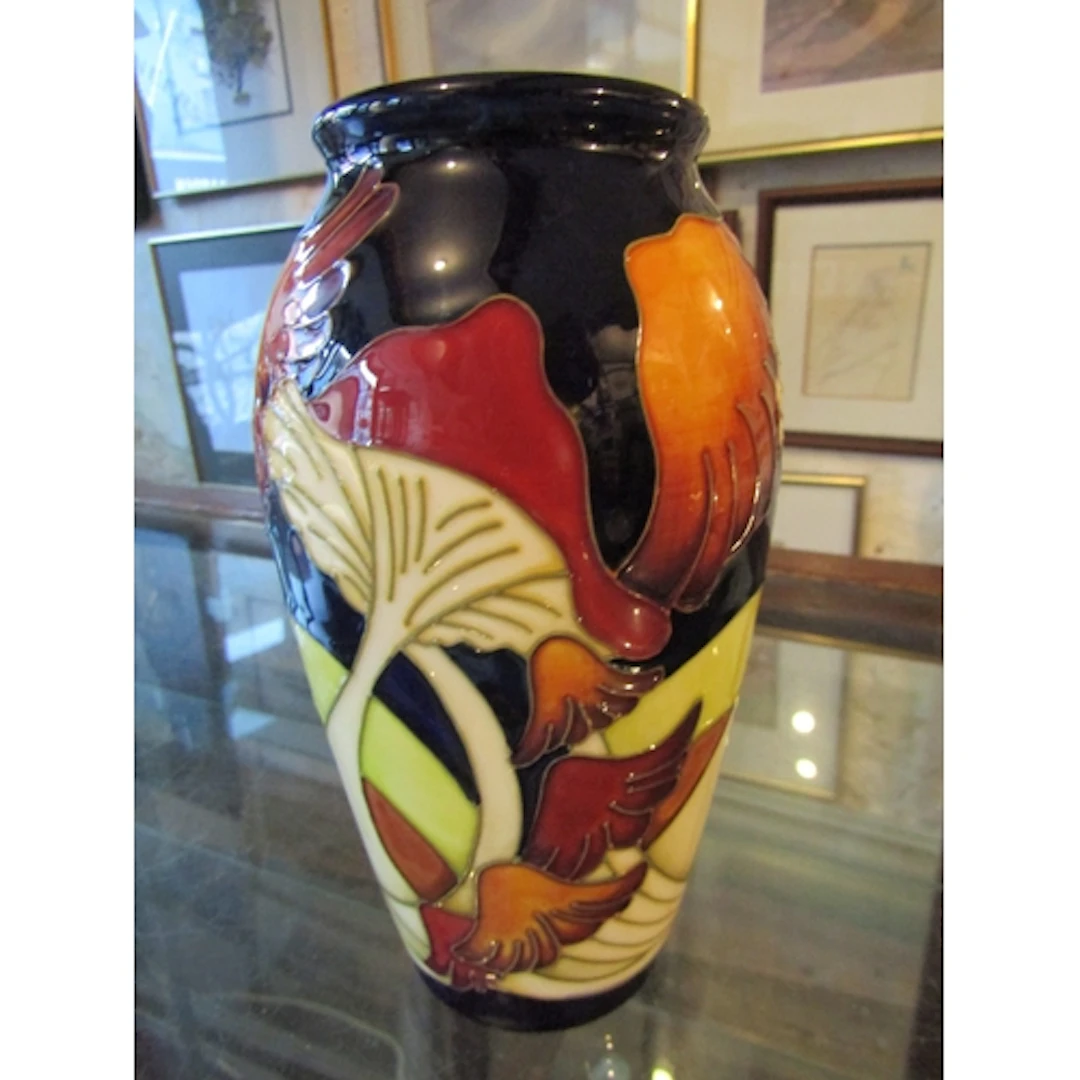 Moorcroft Fine Porcelain Vase Shaped Form Signed to Base App...