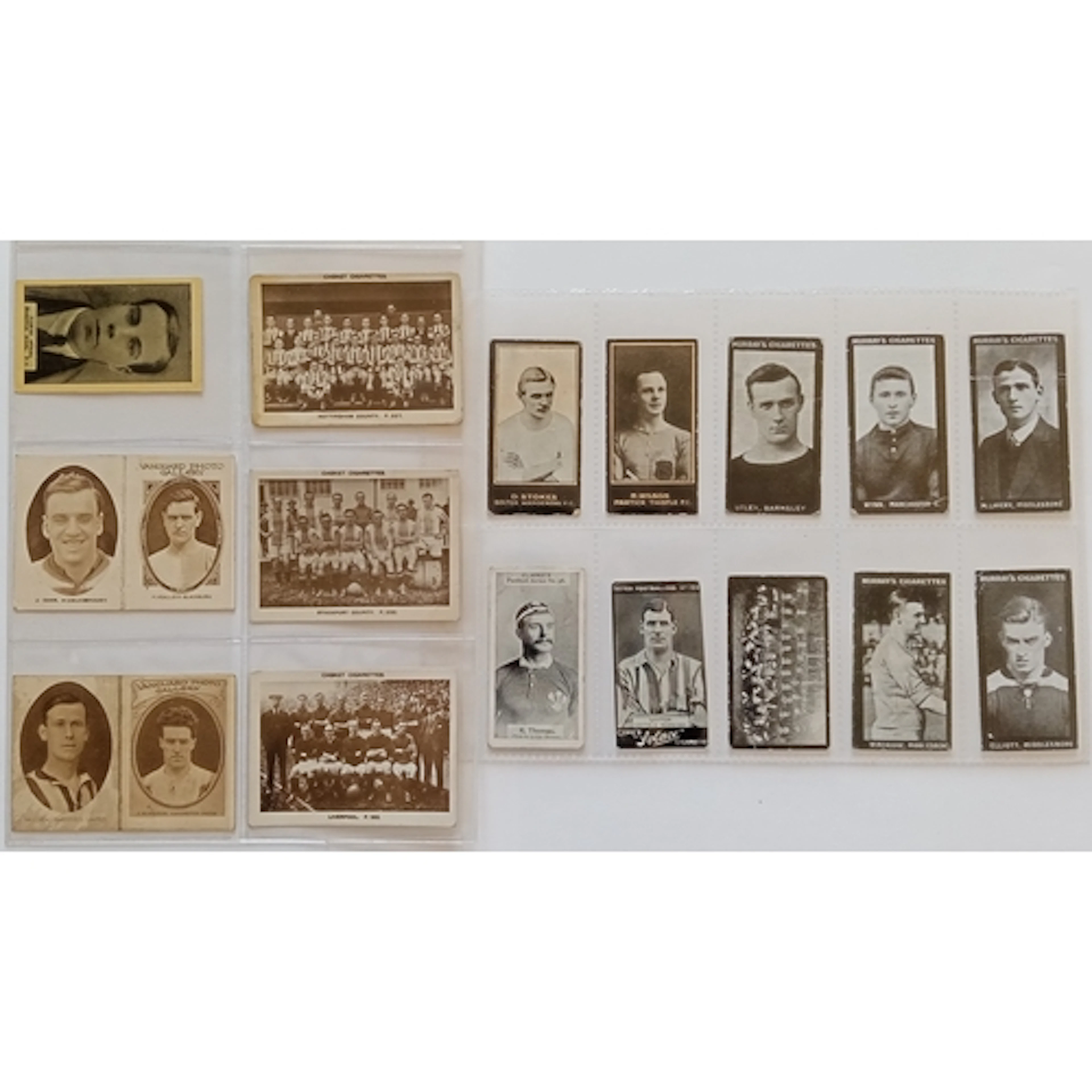 Vintage soccer cards, 1900-1922, Deluxe Pattreiouex team car...
