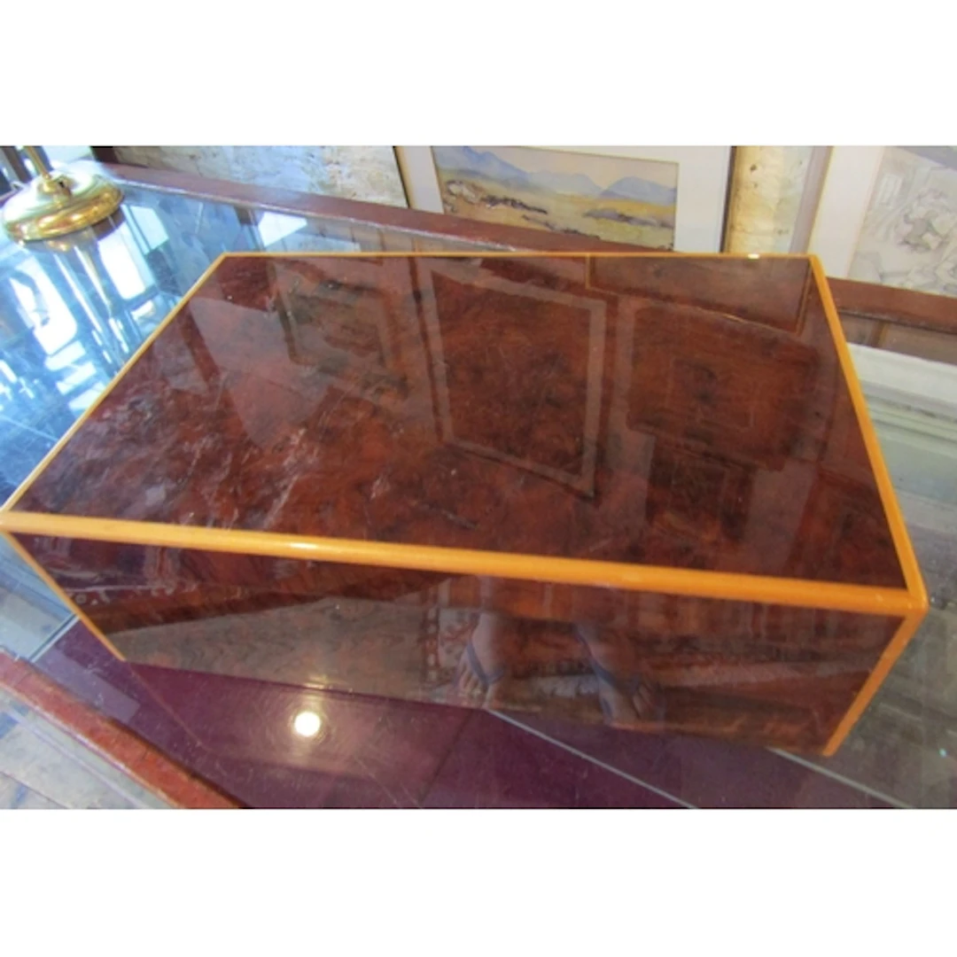 Cedarwood Lined Cigar Humidor with Cigars Contained Within A...