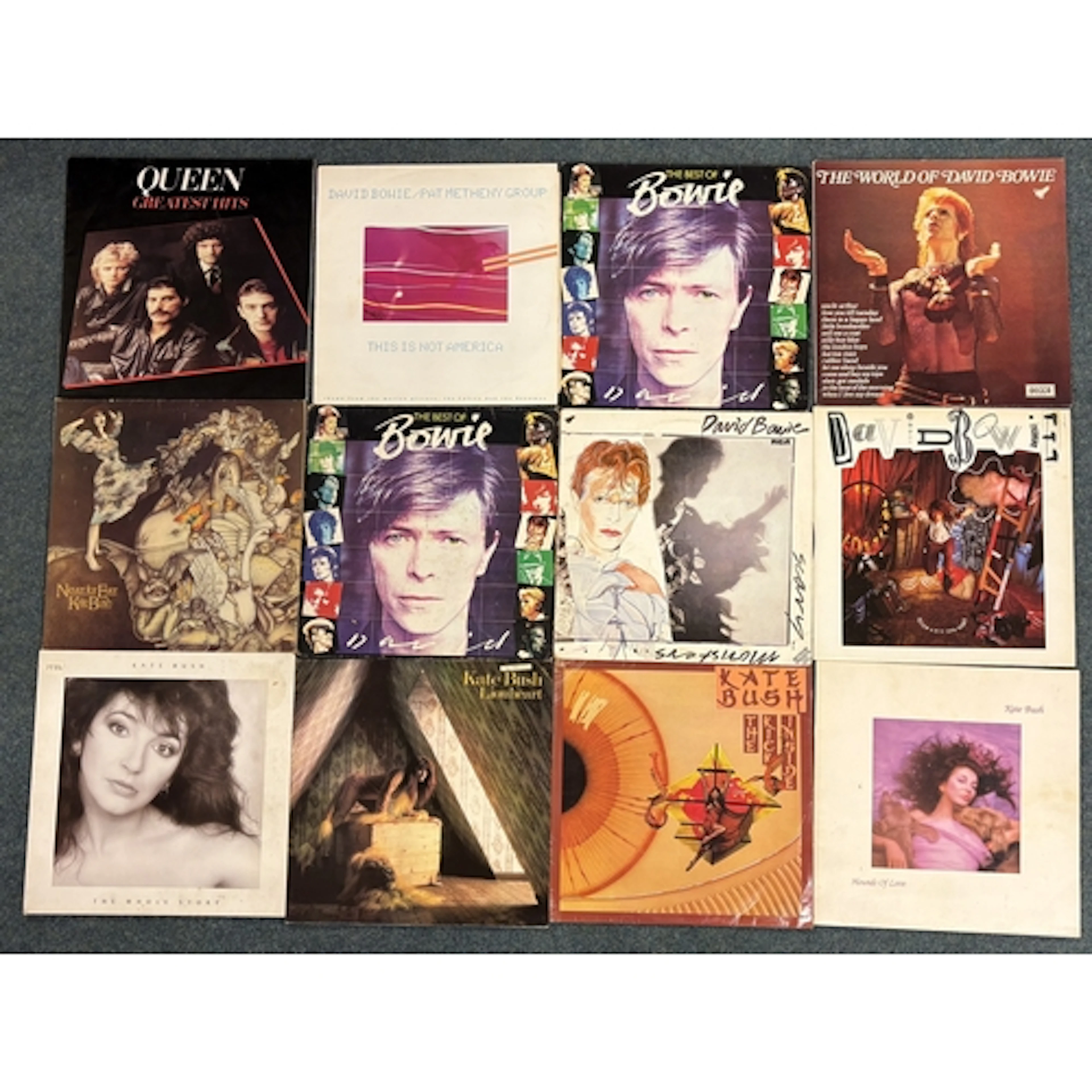 12 x LP vinyl records - To include Glam Rock, New Wave, Synt...