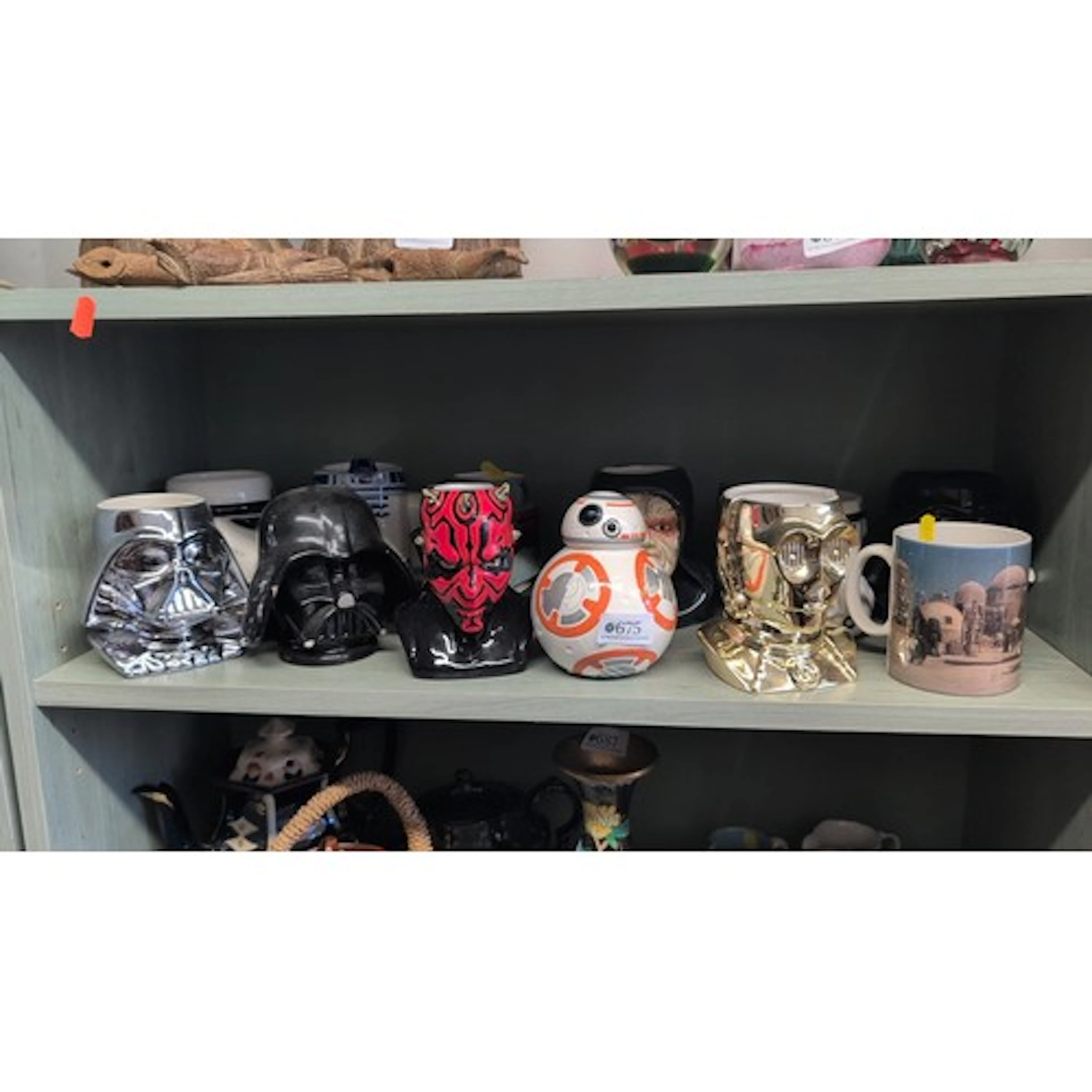 A group of Star Wars character novelty ceramic vessels, incl...
