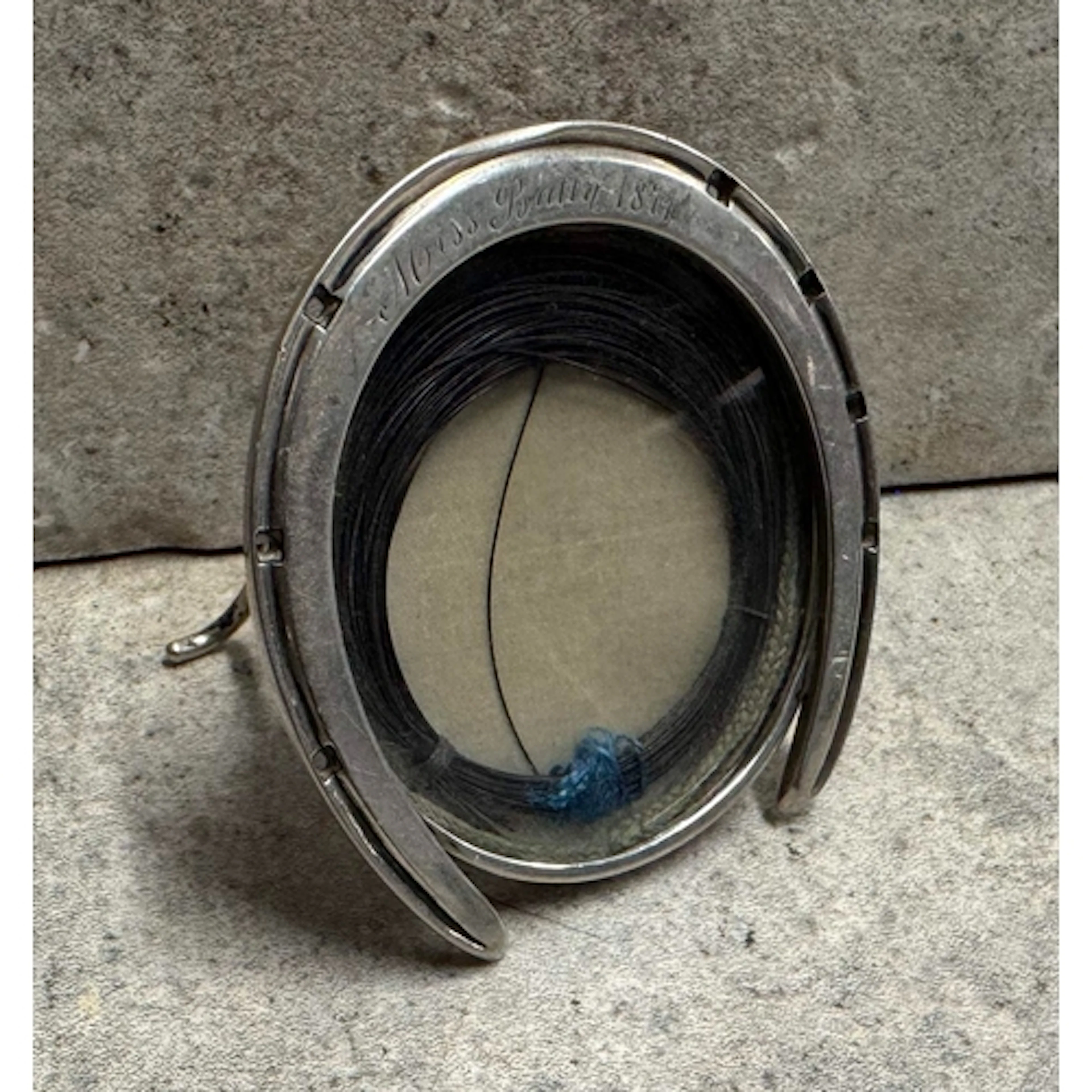 A rare 19th Century novelty silver frame in the form of a ho...