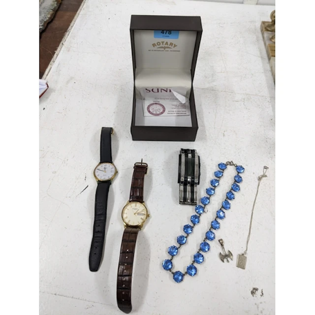 A group of Rotary wrist watches and a storm TC09 wrist watch...
