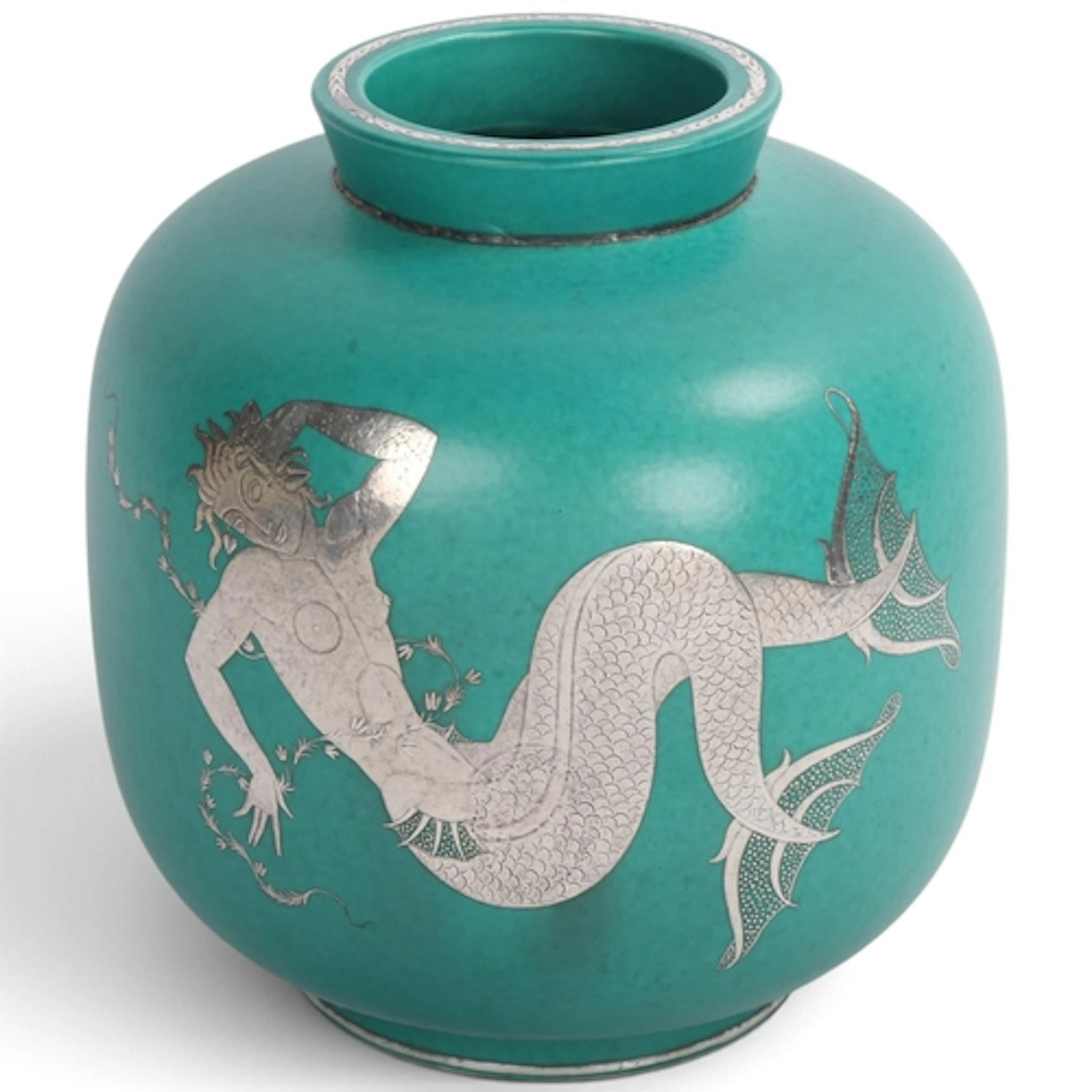 WILIAM KAGE for Gustavsberg, Sweden, a large ceramic “Argent...