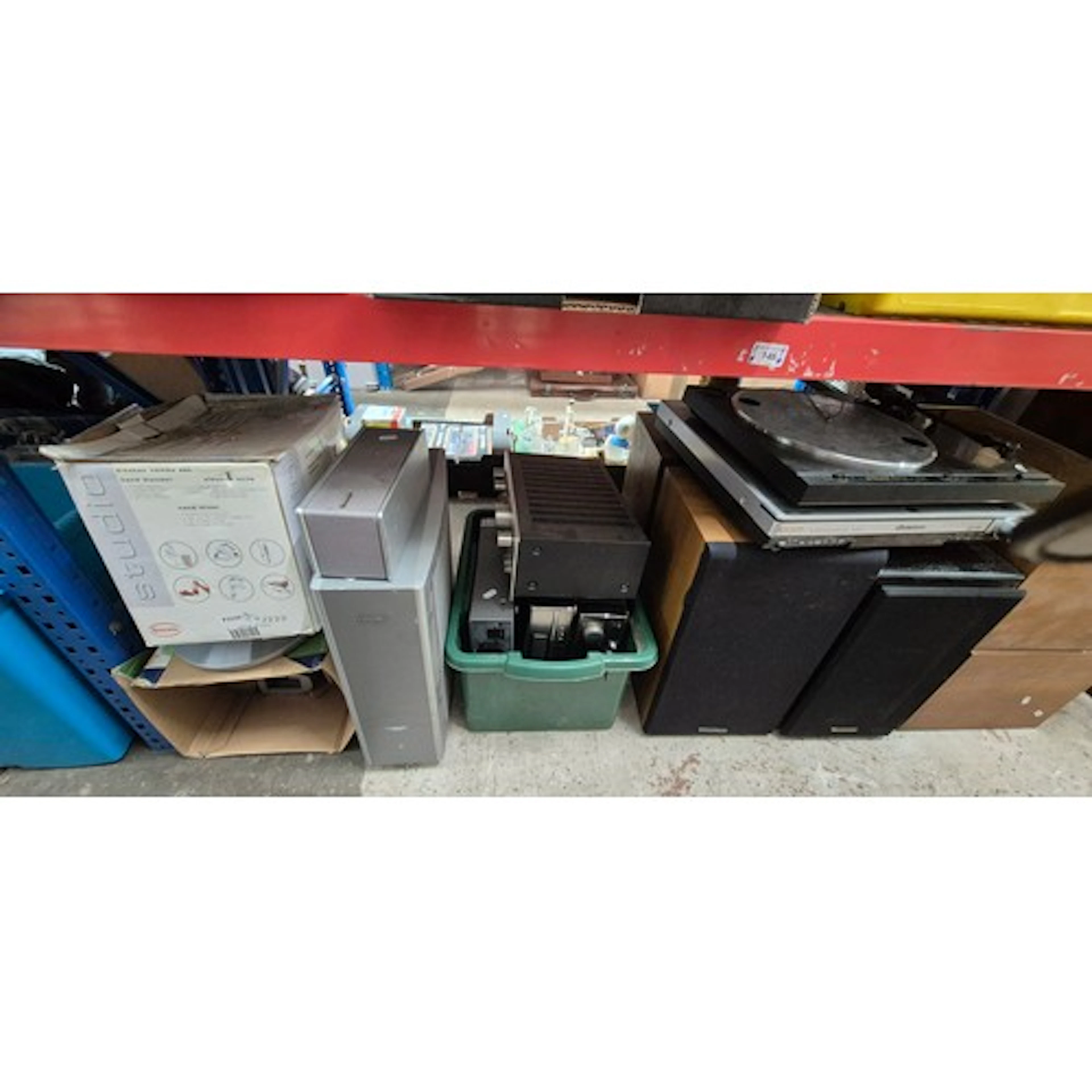 Electricals to include Pioneer turntable, Goodmans speakers,...