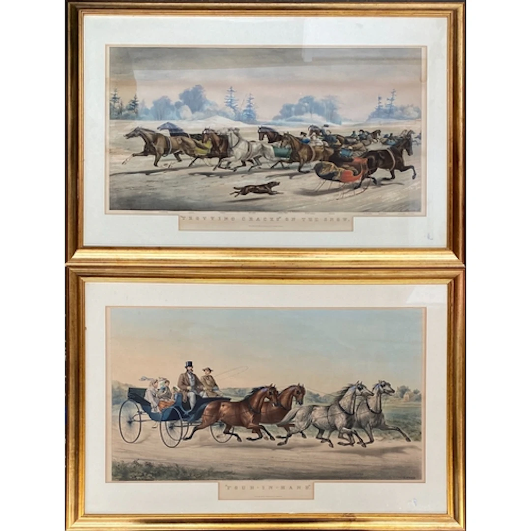 Louis Maurer, two 19th century hand-coloured lithographs 'F...