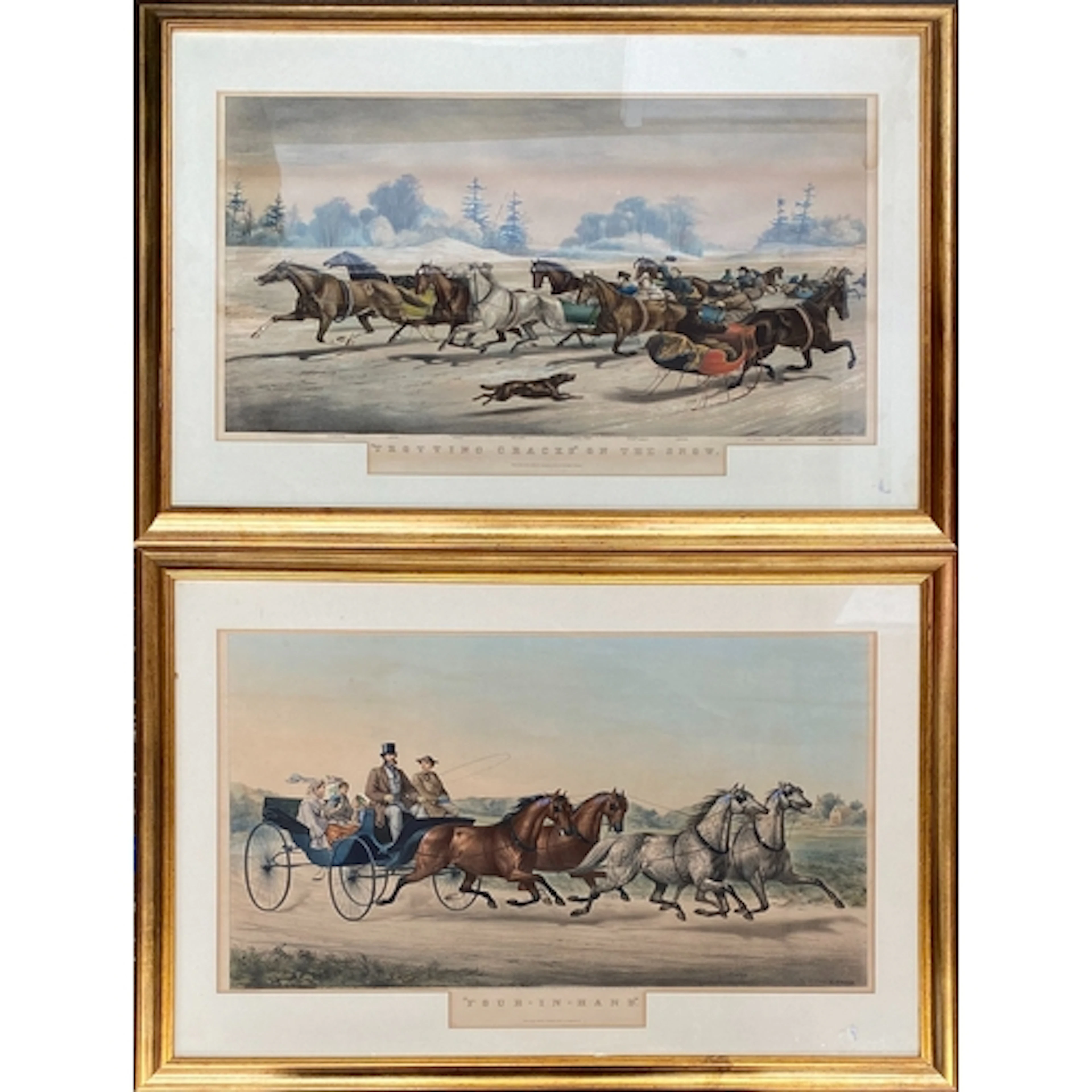 Louis Maurer, two 19th century hand-coloured lithographs 'F...
