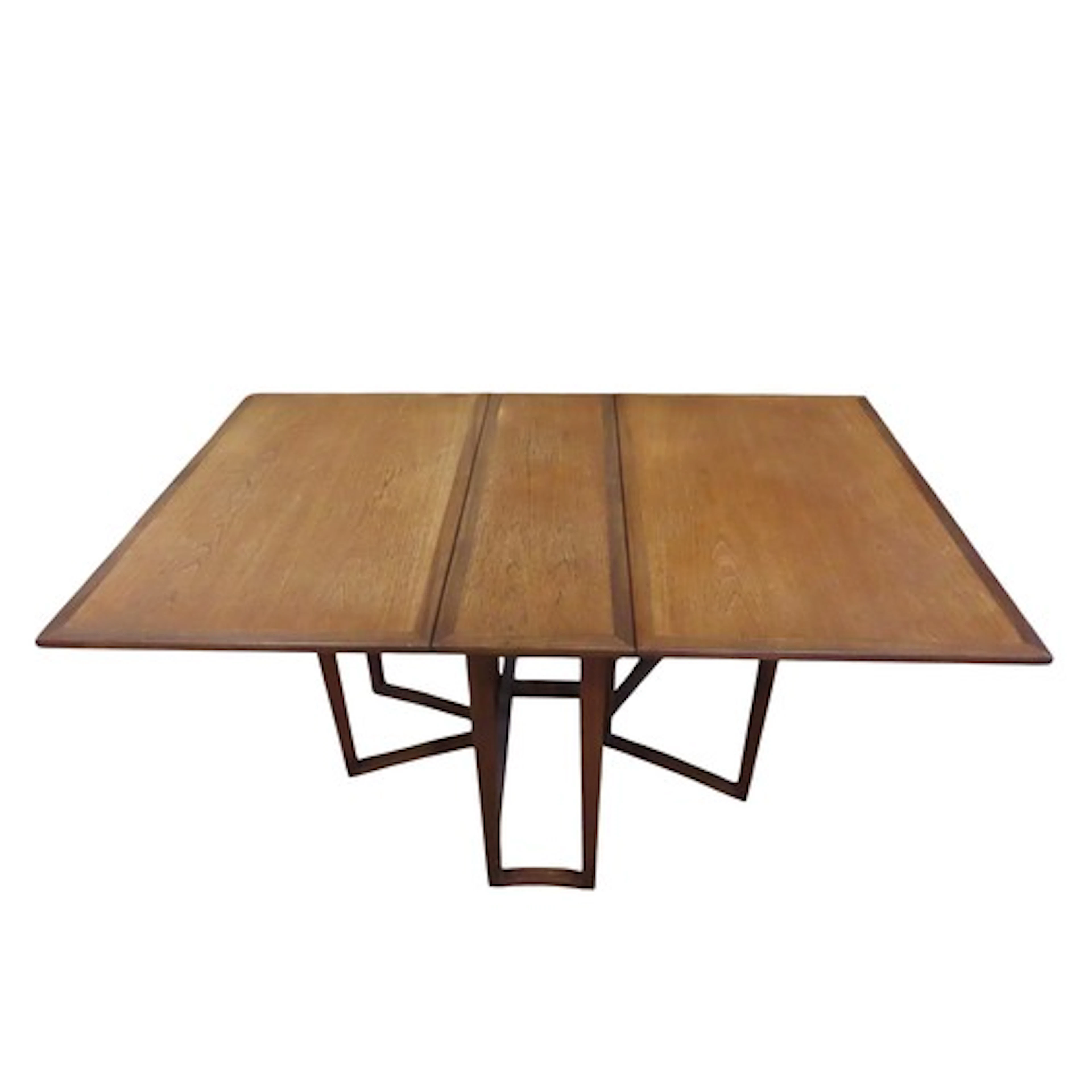 A good quality mid century teak drop leaf gateleg dining tab...