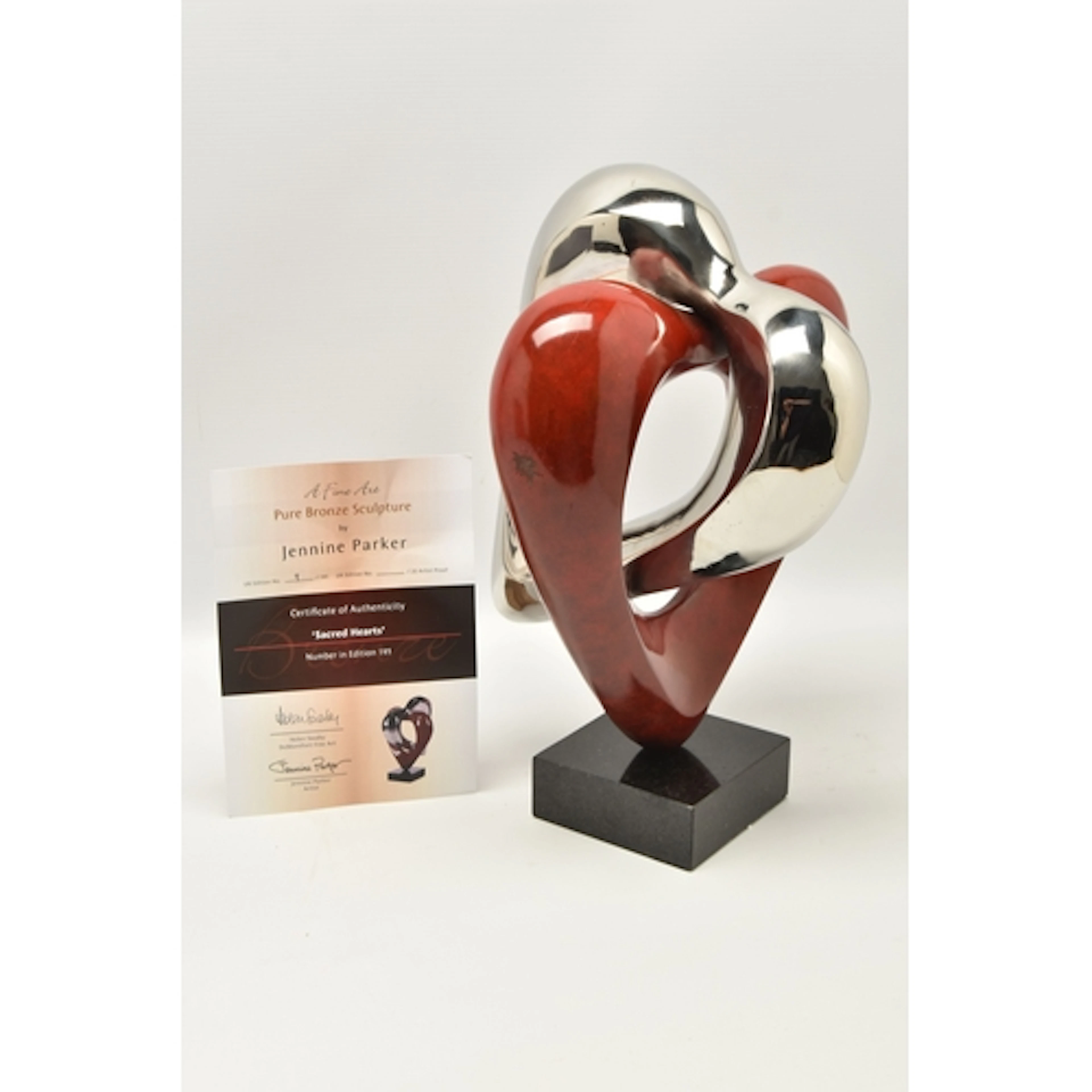 JENNINE PARKER (BRITISH CONTEMPORARY) 'SACRED HEARTS', a bro...
