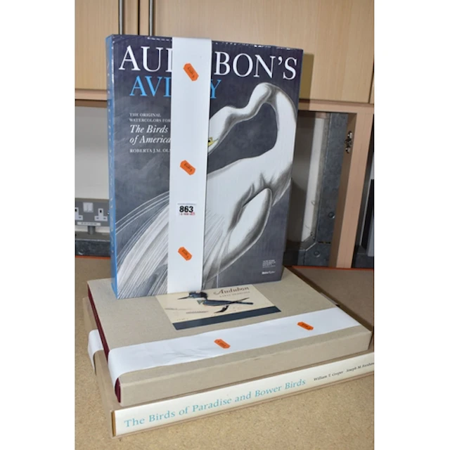 THREE BOOKS ON BIRDS, comprising Audubon's Aviary The Origin...
