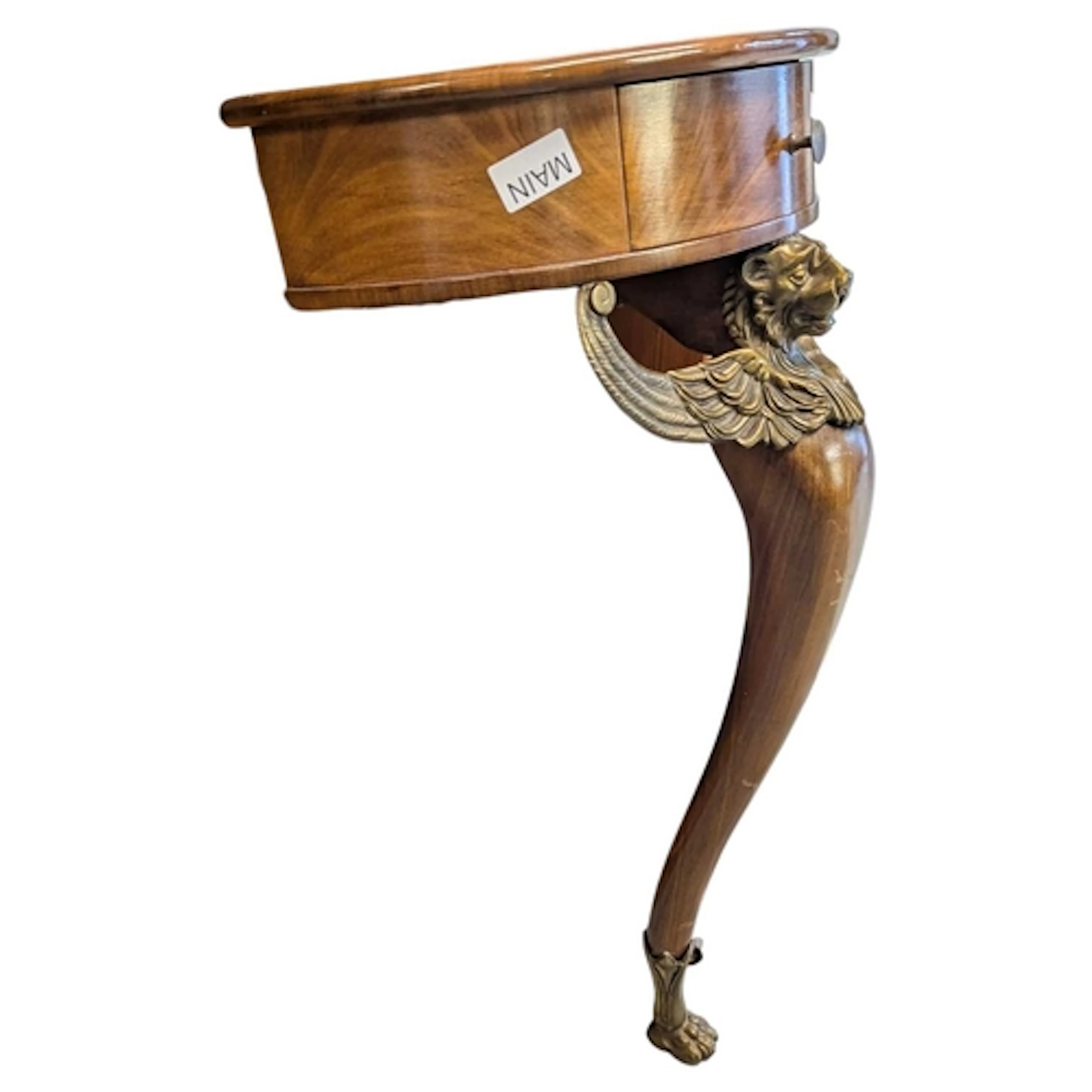 A French Empire inspired 20th century mahogany and brass hal...
