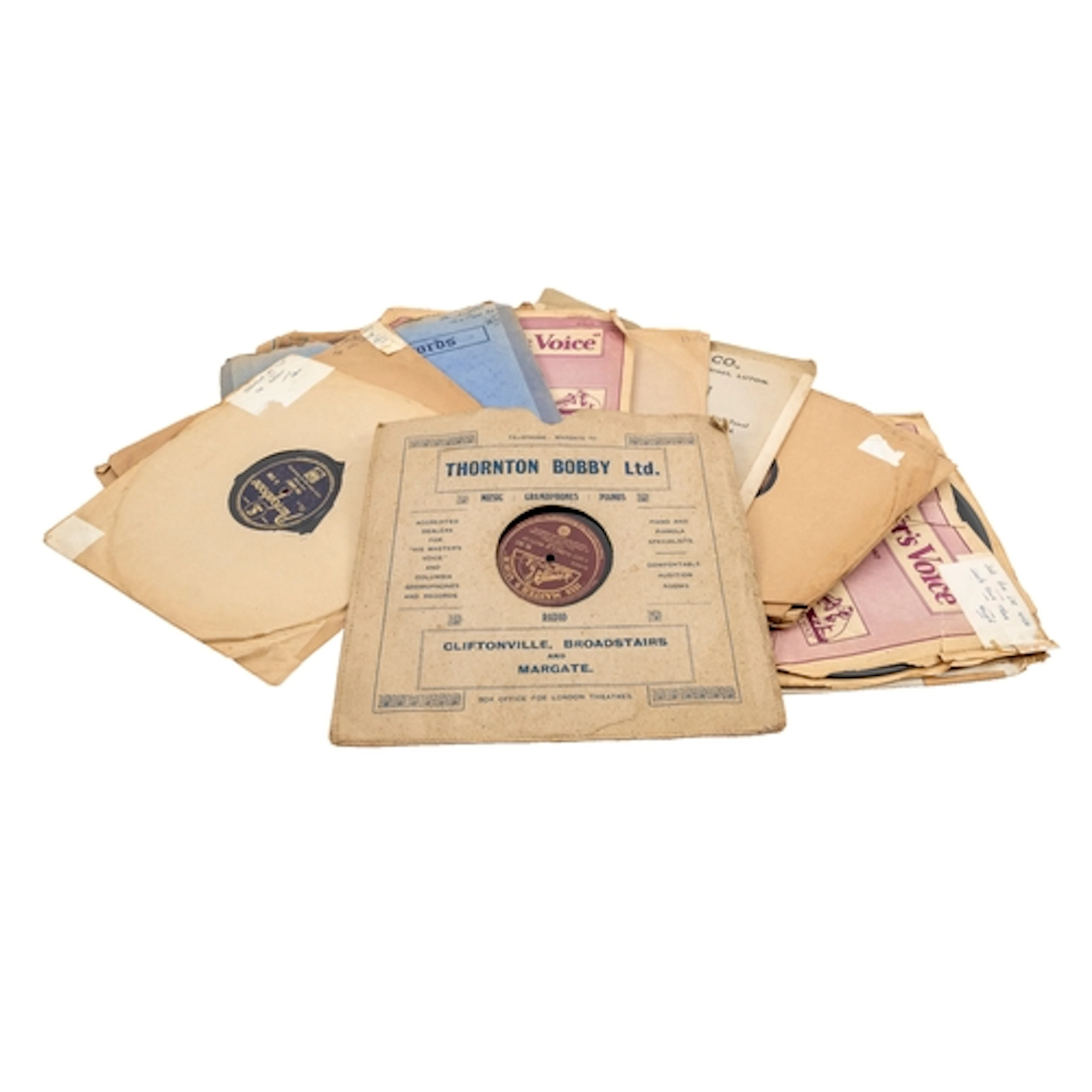 A group of just under sixty Jazz 78 rpm records, mostly in v...