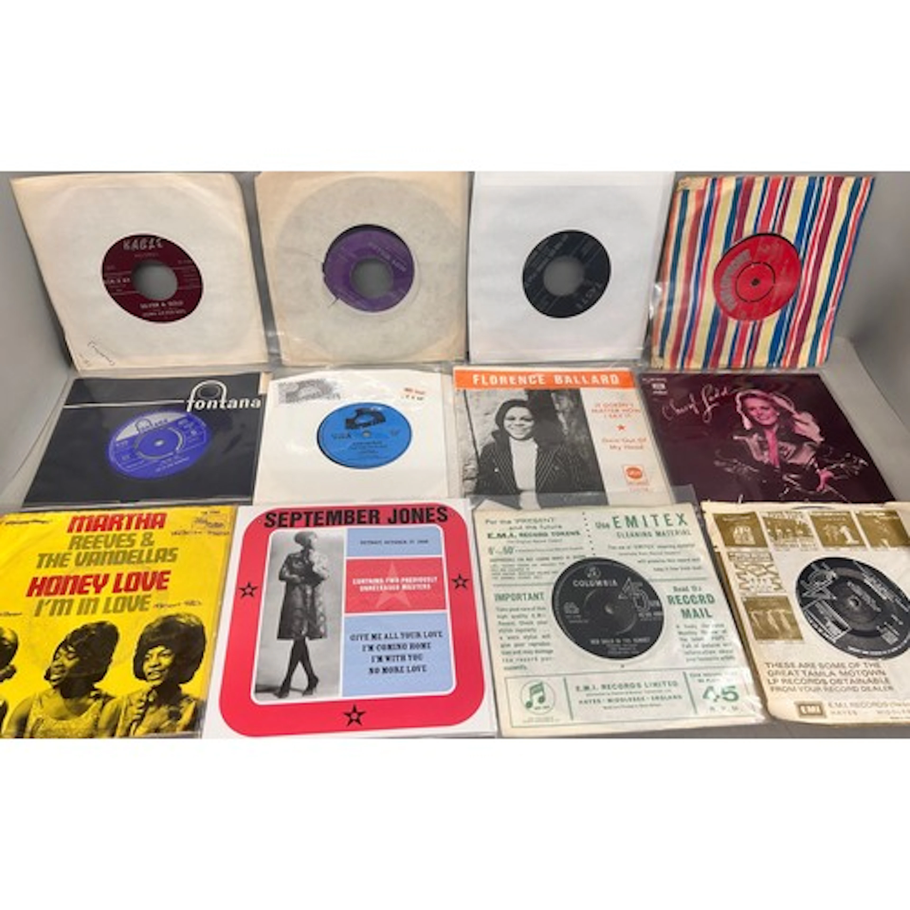 Collection of vinyl 45 rpm single to include Reparata and th...