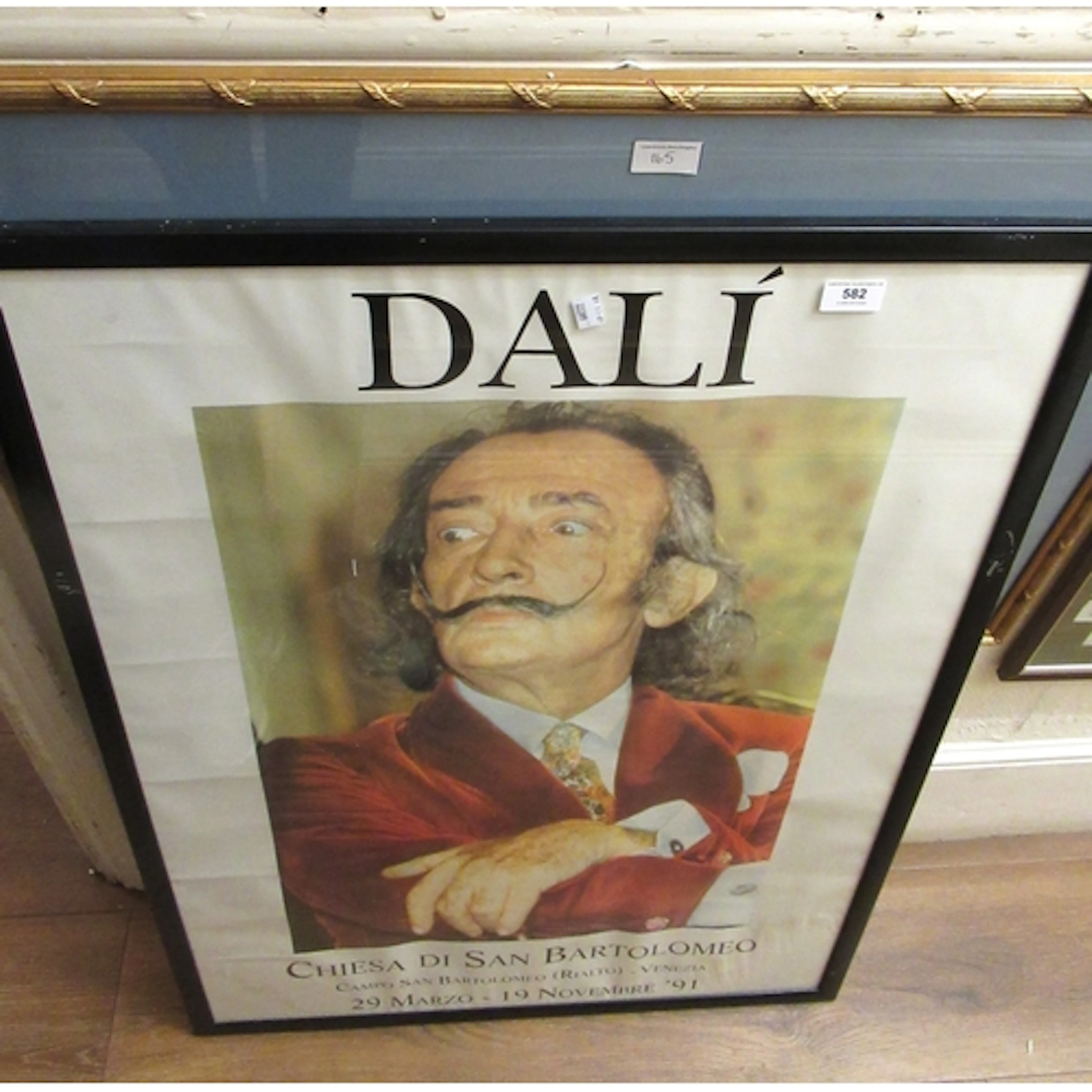 Salvador Dali 1991 exhibition poster