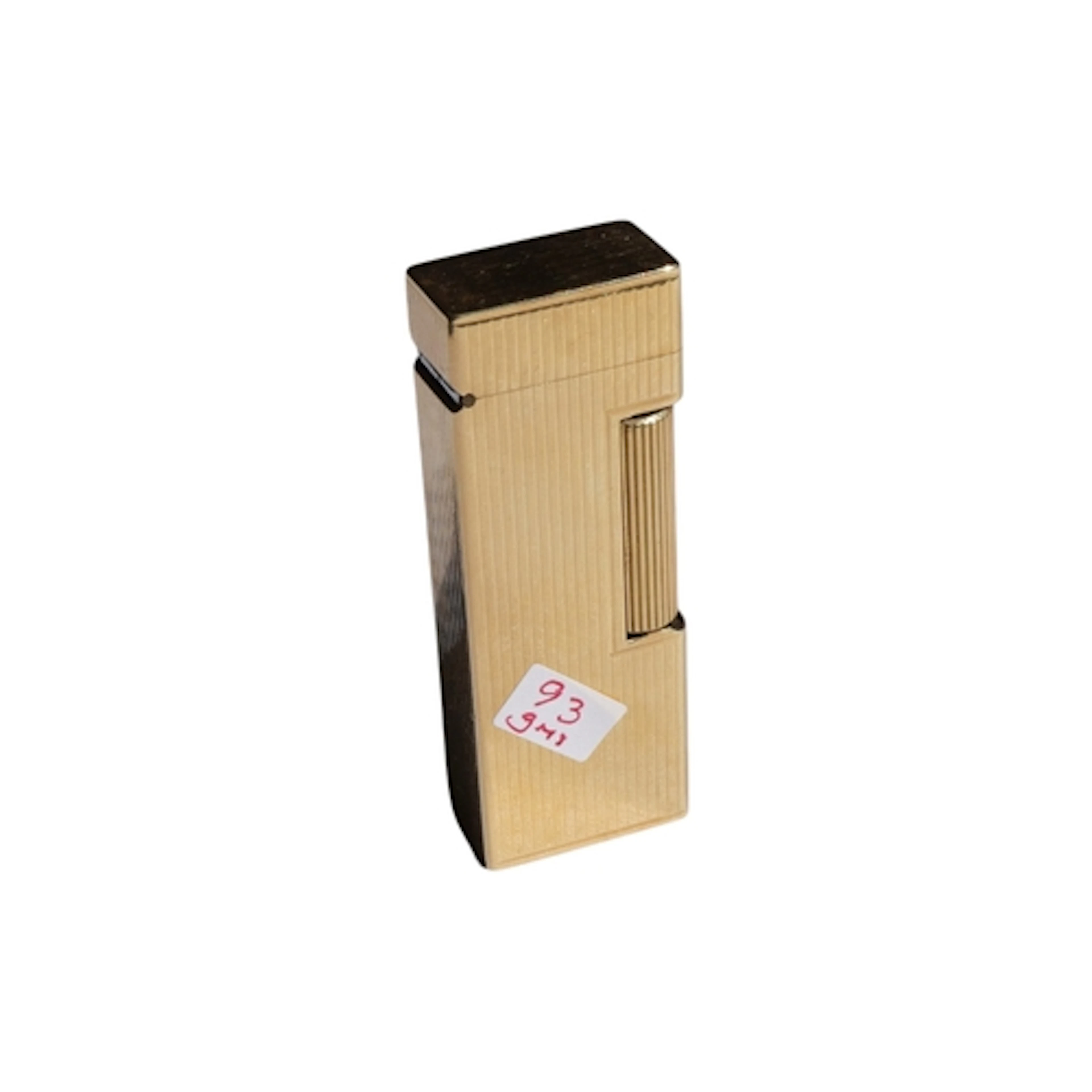 A Dunhill vintage lined 14k gold lighter (approx. 93gms.)...