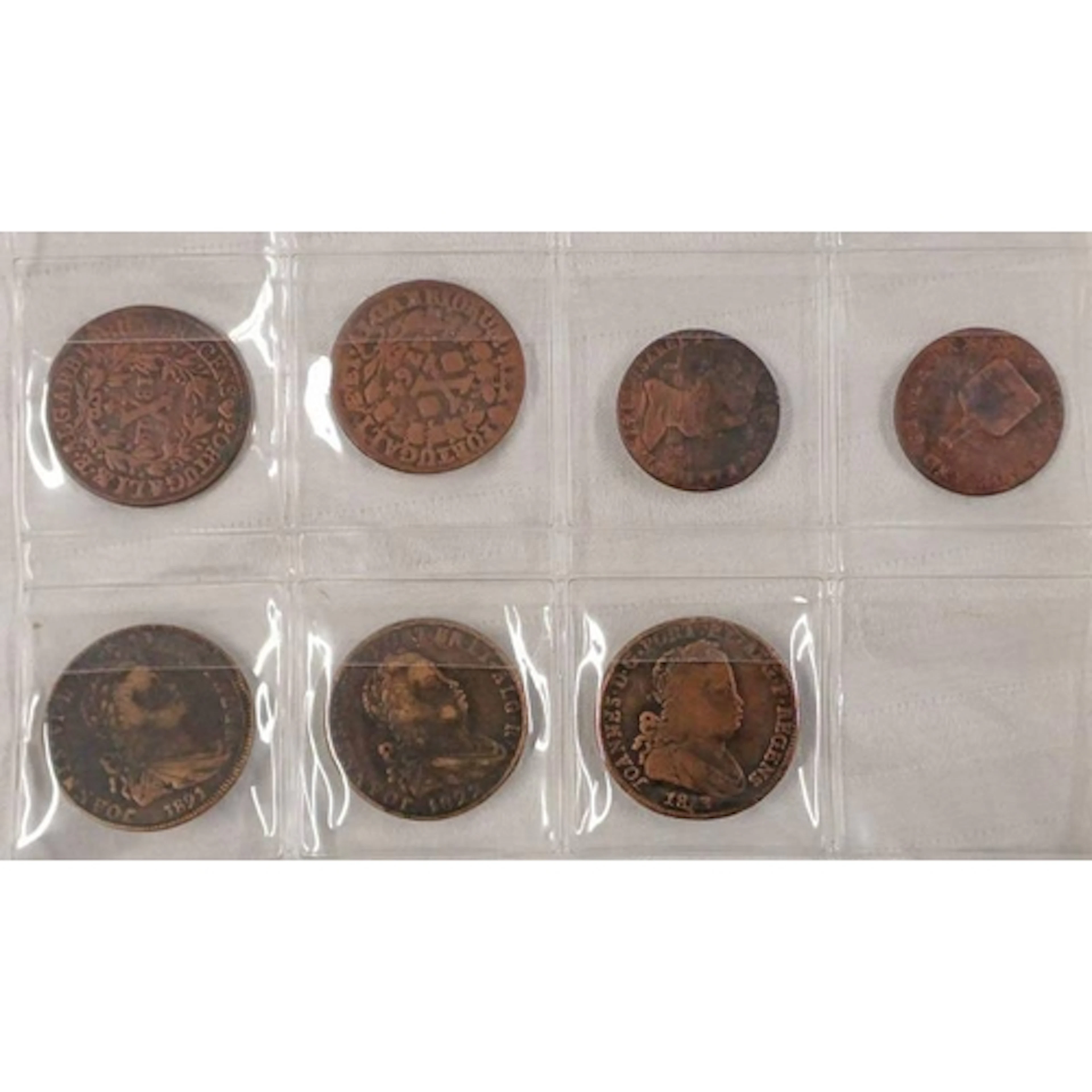 COPPER COINAGE TO INCLUDE: PORTUGAL 1764 JOSE I 10 REIS; 181...