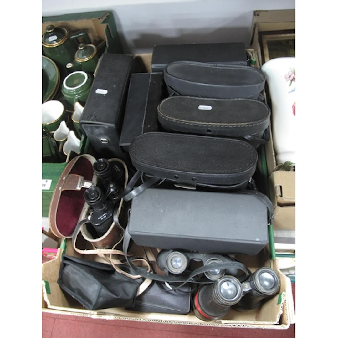 Binoculars, comprising a collection of mid to late 20th-cent...