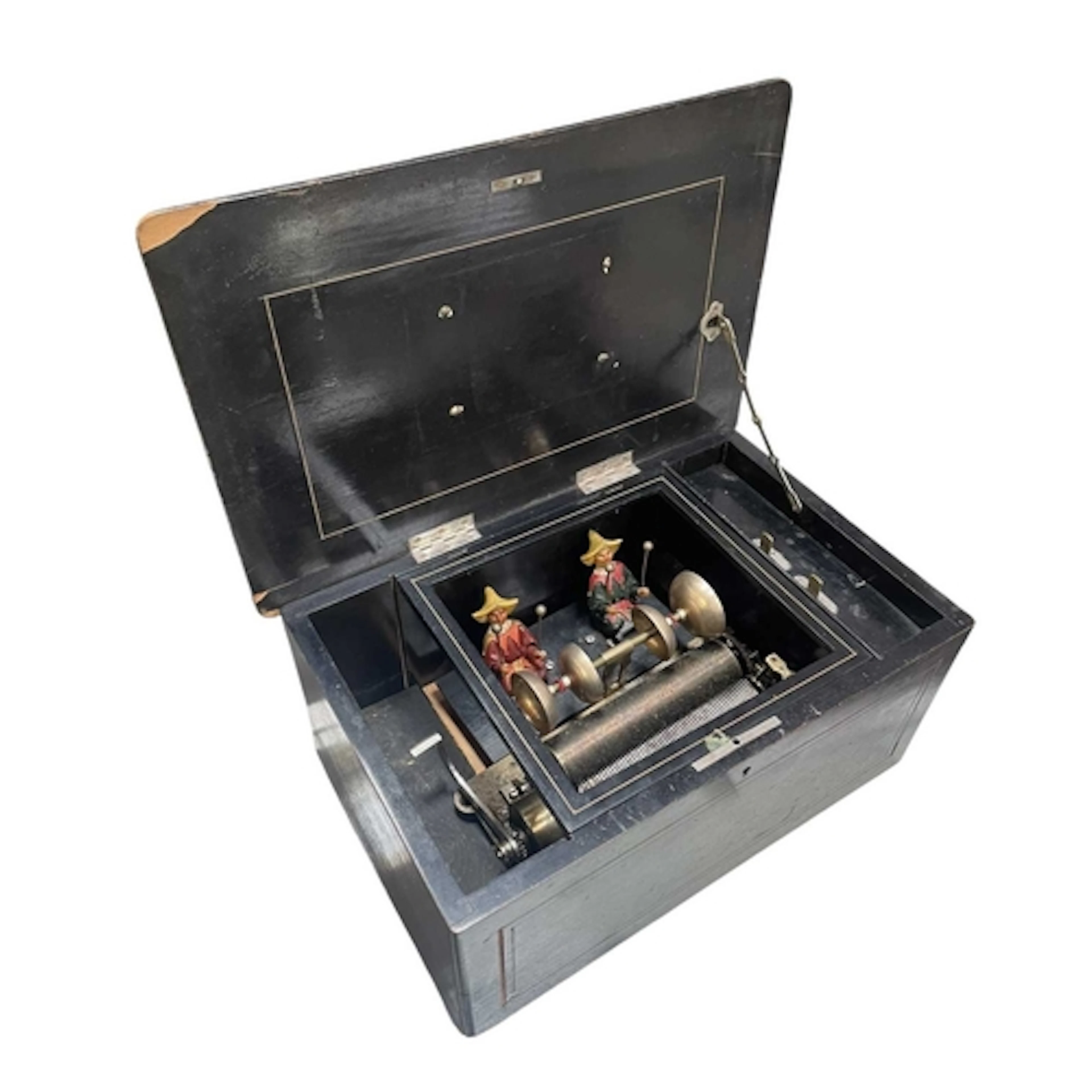 A Swiss 19th century circa 1885/95 mahogany inlaid cased aut...